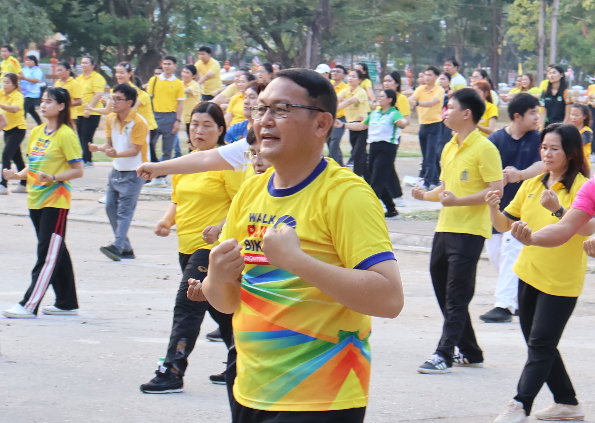 พช.นครพนม ร่วมกิจกรรม Exercise สร้างนิสัยออกกำลังกาย ทุกวันพุธ