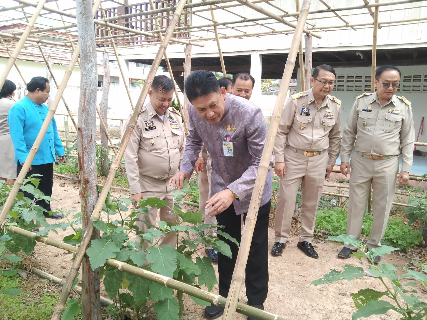 ผู้ตรวจราชการกรมฯ   เขตที่11  ลงพื้นที่เยี่ยมชมผลสำเร็จการสร้างความมั่นคงทางอาหาร