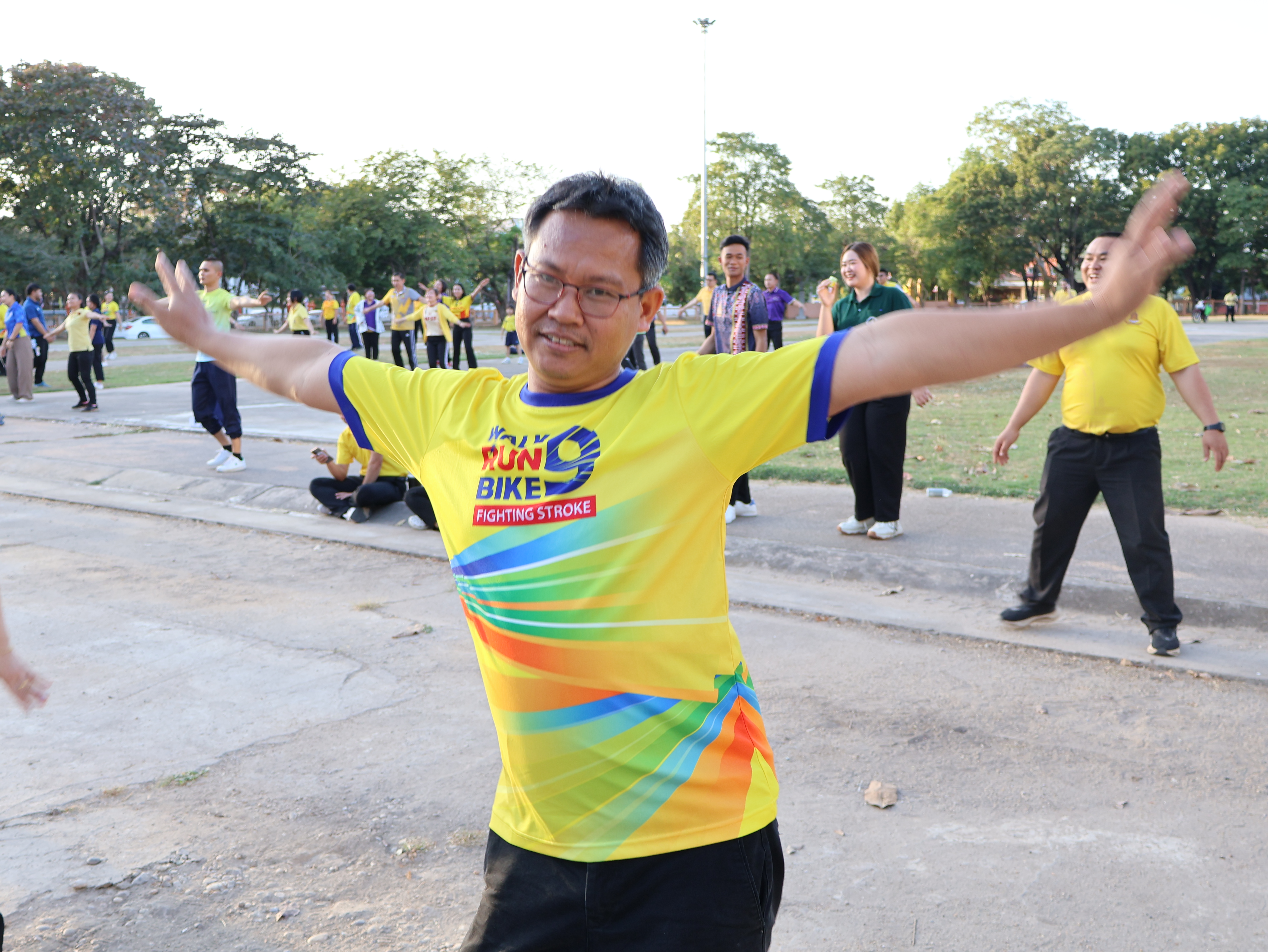 พช.นครพนม ร่วมกิจกรรม Exercise สร้างนิสัยออกกำลังกาย ทุกวันพุธ