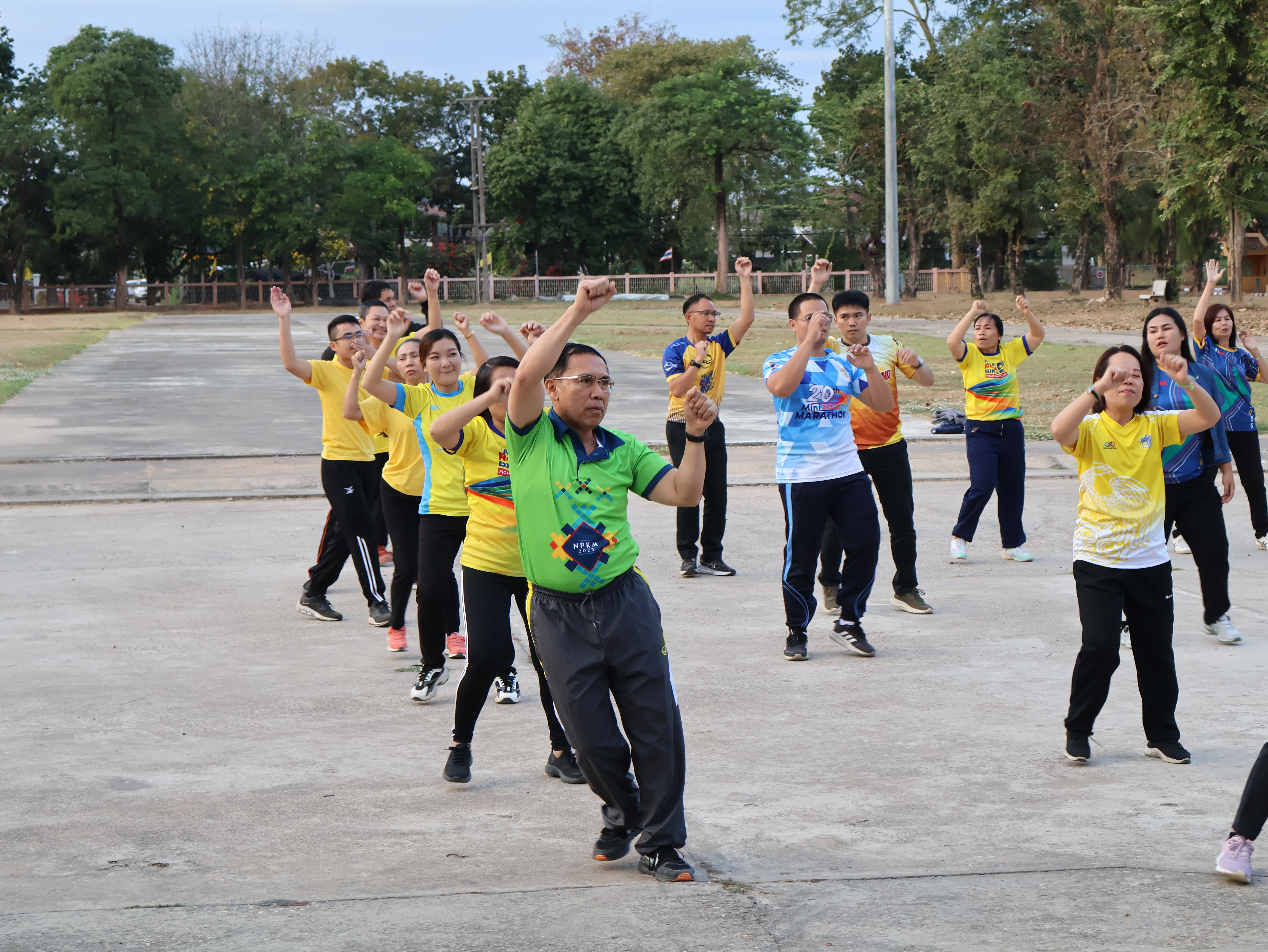 พช.นครพนม ร่วมกิจกรรม Exercise สร้างนิสัยออกกำลังกาย ทุกวันพุธ