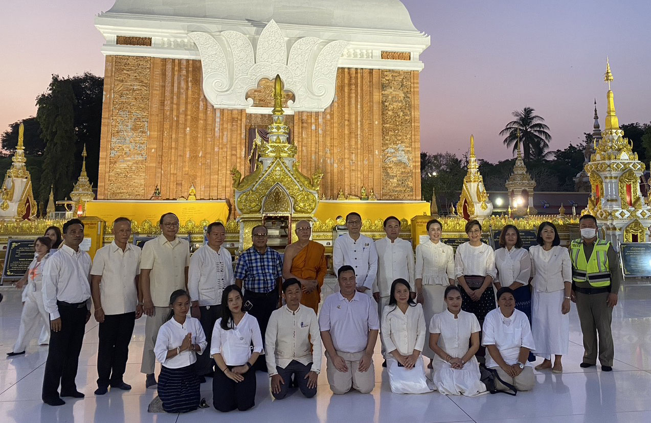พช.นครพนม ร่วมงานแถลงข่าวการจัดงานนมัสการองค์พระธาตุพนม ประจำปี 2567