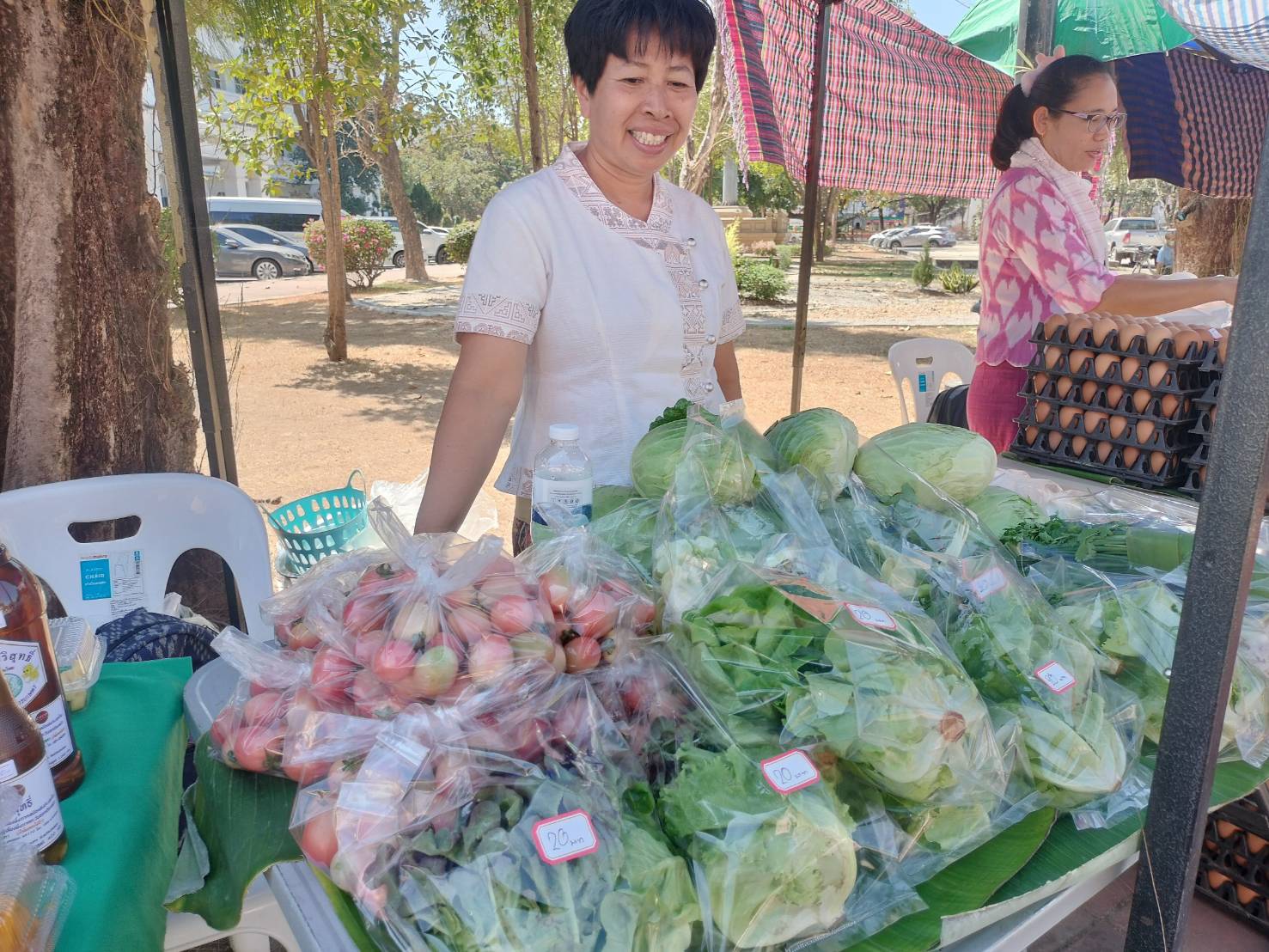 นครพนม   จัดแสดงและจำหน่ายผลผลิต โคก หนอง นา “ตลาดนัดโคก หนอง นา และอาหารปลอดภัย” สู่ความยั่งยืน