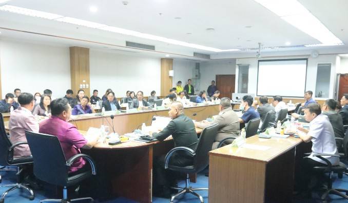พช.นครพนม   ร่วมประชุมเตรียมความพร้อมต้อนรับนายกรัฐมนตรีและคณะ