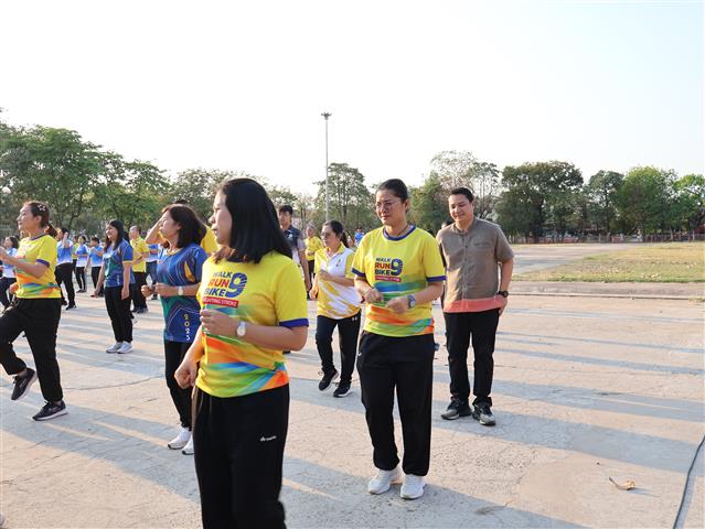 พช.นครพนม   ร่วมกิจกรรม Exercise สร้างนิสัยออกกำลังกาย ทุกวันพุธ