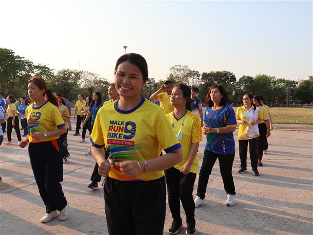 พช.นครพนม   ร่วมกิจกรรม Exercise สร้างนิสัยออกกำลังกาย ทุกวันพุธ