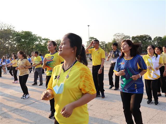 พช.นครพนม   ร่วมกิจกรรม Exercise สร้างนิสัยออกกำลังกาย ทุกวันพุธ