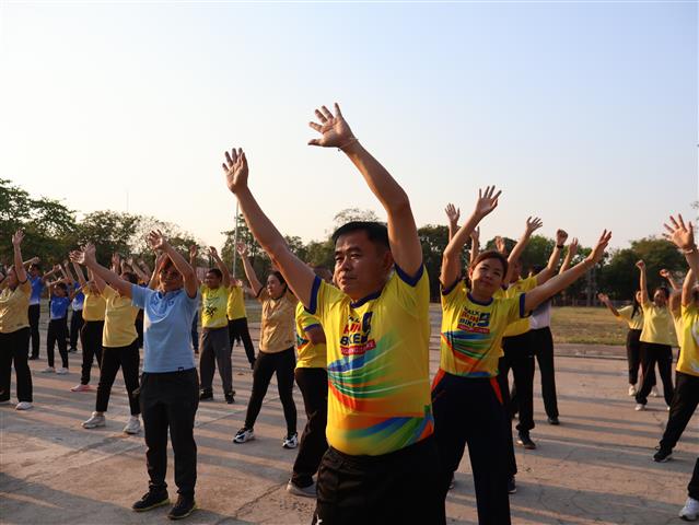 พช.นครพนม   ร่วมกิจกรรม Exercise สร้างนิสัยออกกำลังกาย ทุกวันพุธ
