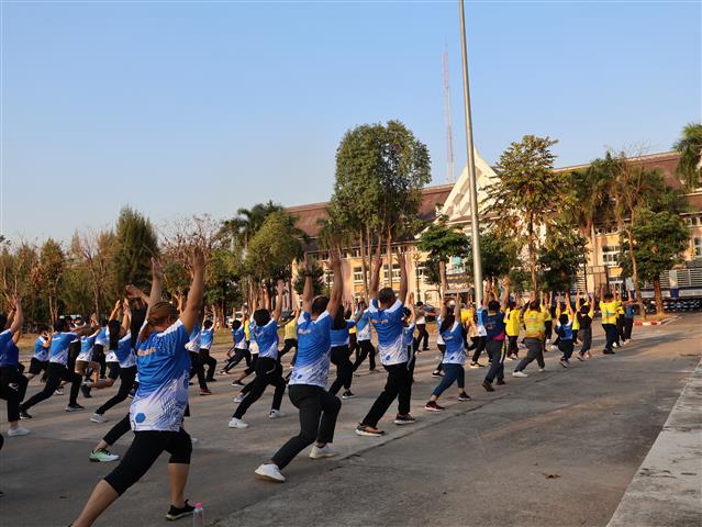 พช.นครพนม   ร่วมกิจกรรม Exercise สร้างนิสัยออกกำลังกาย ทุกวันพุธ