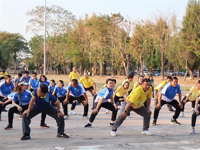 พช.นครพนม   ร่วมกิจกรรม Exercise สร้างนิสัยออกกำลังกาย ทุกวันพุธ