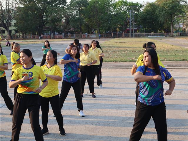 พช.นครพนม   ร่วมกิจกรรม Exercise สร้างนิสัยออกกำลังกาย ทุกวันพุธ