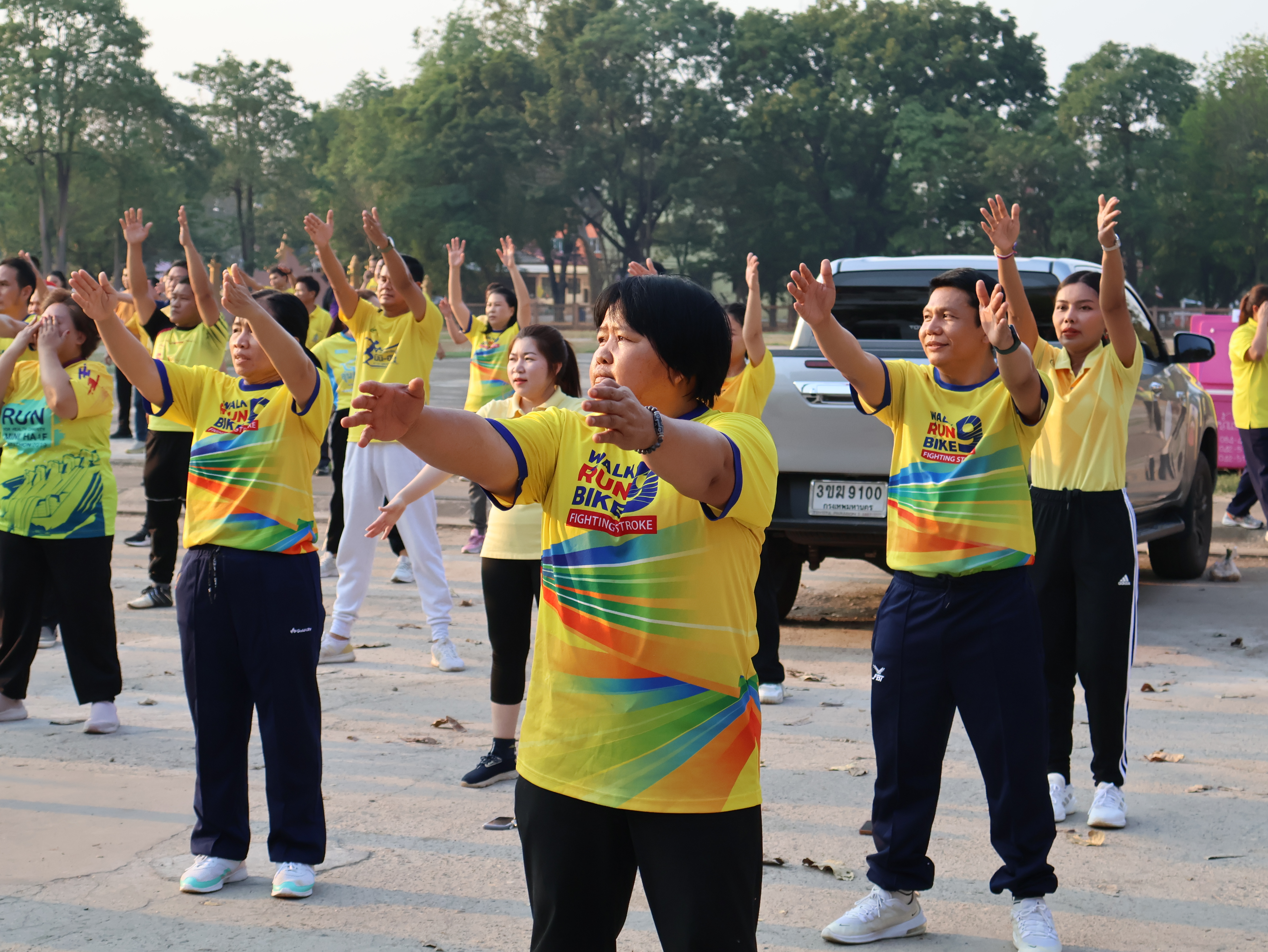 พช.นครพนม ร่วมกิจกรรม Exercise สร้างนิสัยออกกำลังกาย ทุกวันพุธ