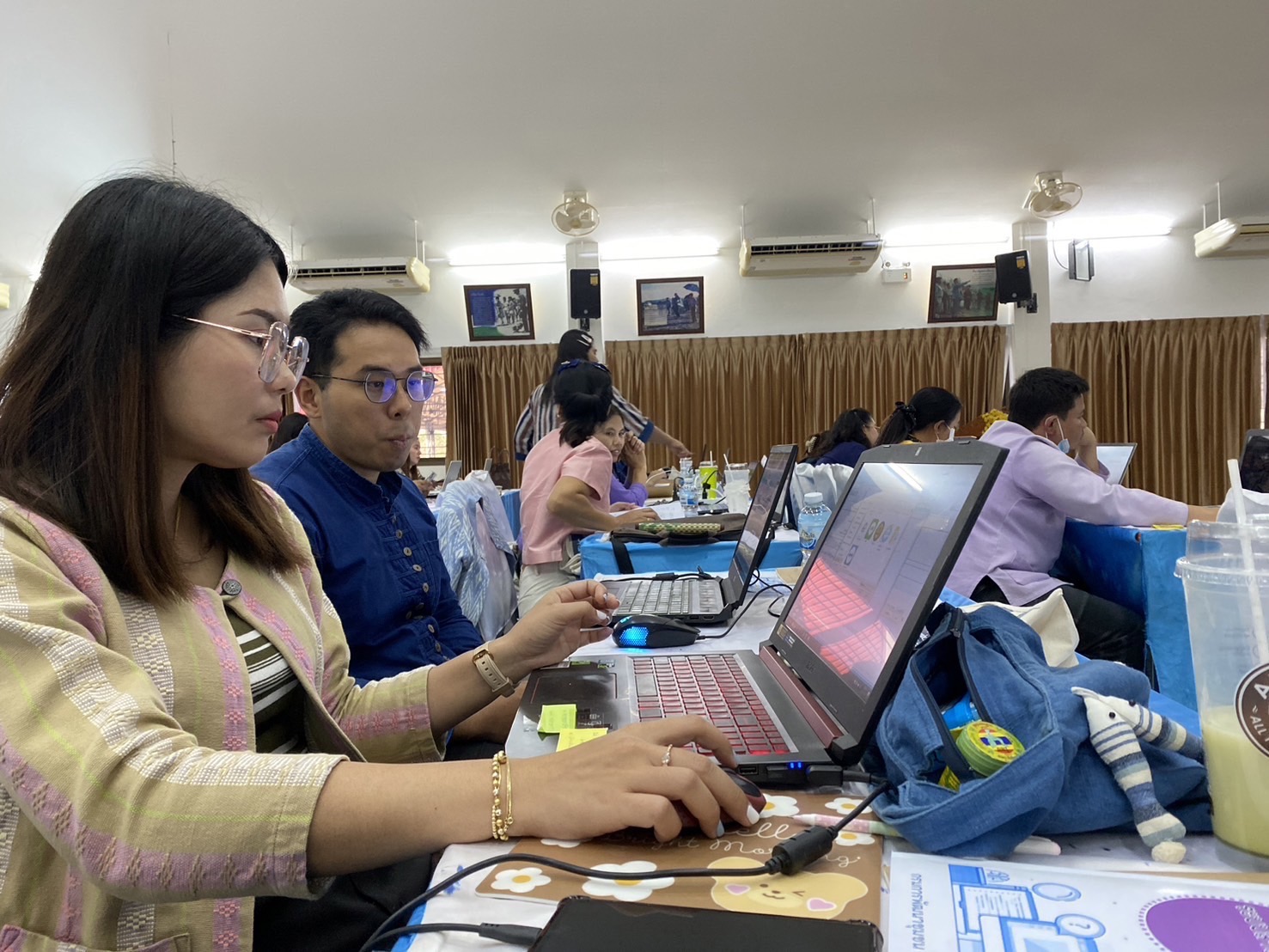 พช.นครพนม   ร่วมอบรมทบทวนระบบ e – saraban หนุนงานธุรการครบวงจร