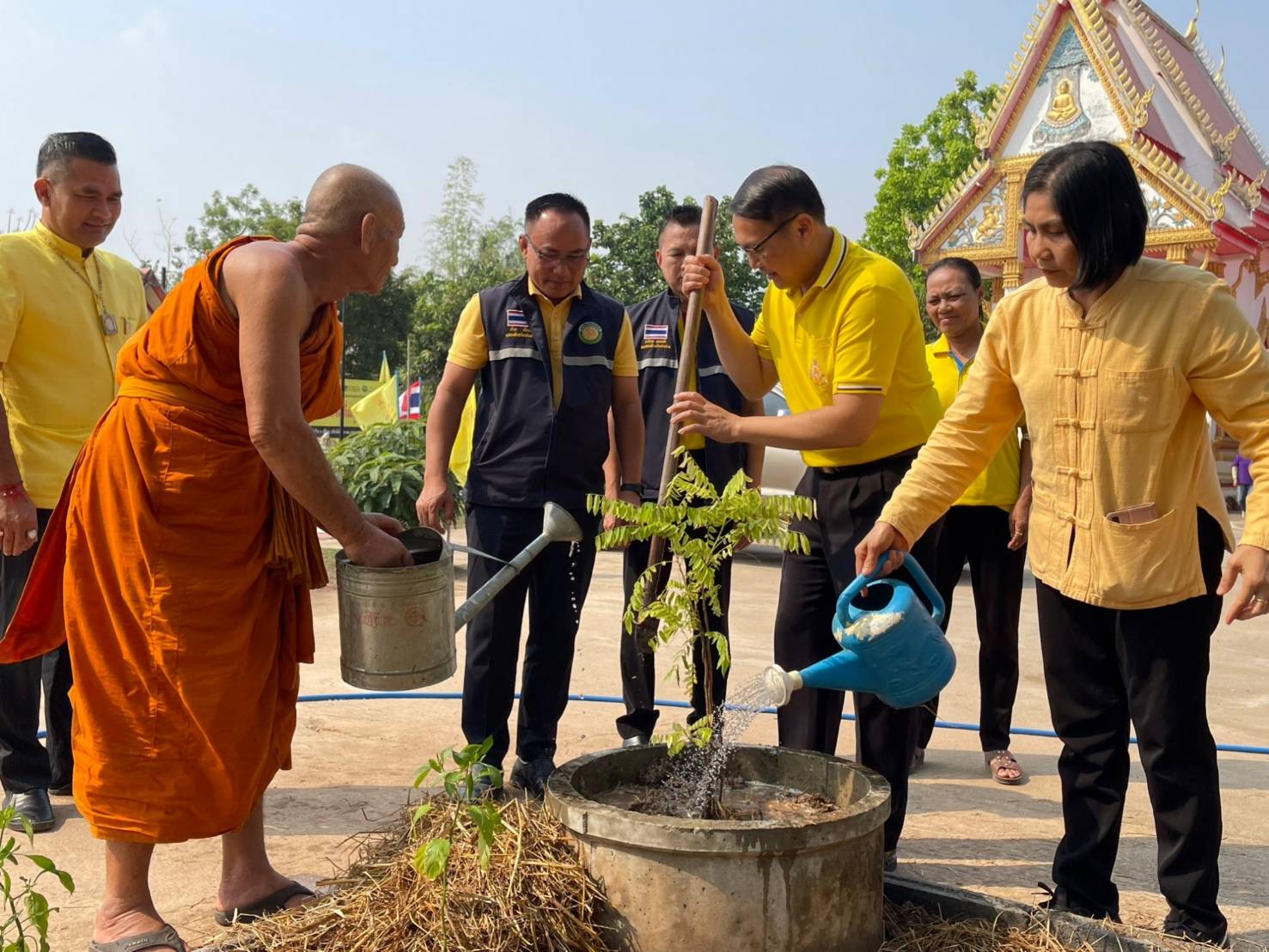พช.นครพนม   ติดตามการดำเนินการตามแนวทางการน้อมนำแนวพระราชดำริของสมเด็จพระกนิษฐาธิราชเจ้า กรมสมเด็จพระเทพรัตนราชสุดา ฯ สยามบรมราชกุมารี สู่ปฏิบัติการปลูกผักสวนครัว เพื่อสร้างความมั่นคงทางอาหาร ประจำปีงบประมาณ พ.ศ. 2567