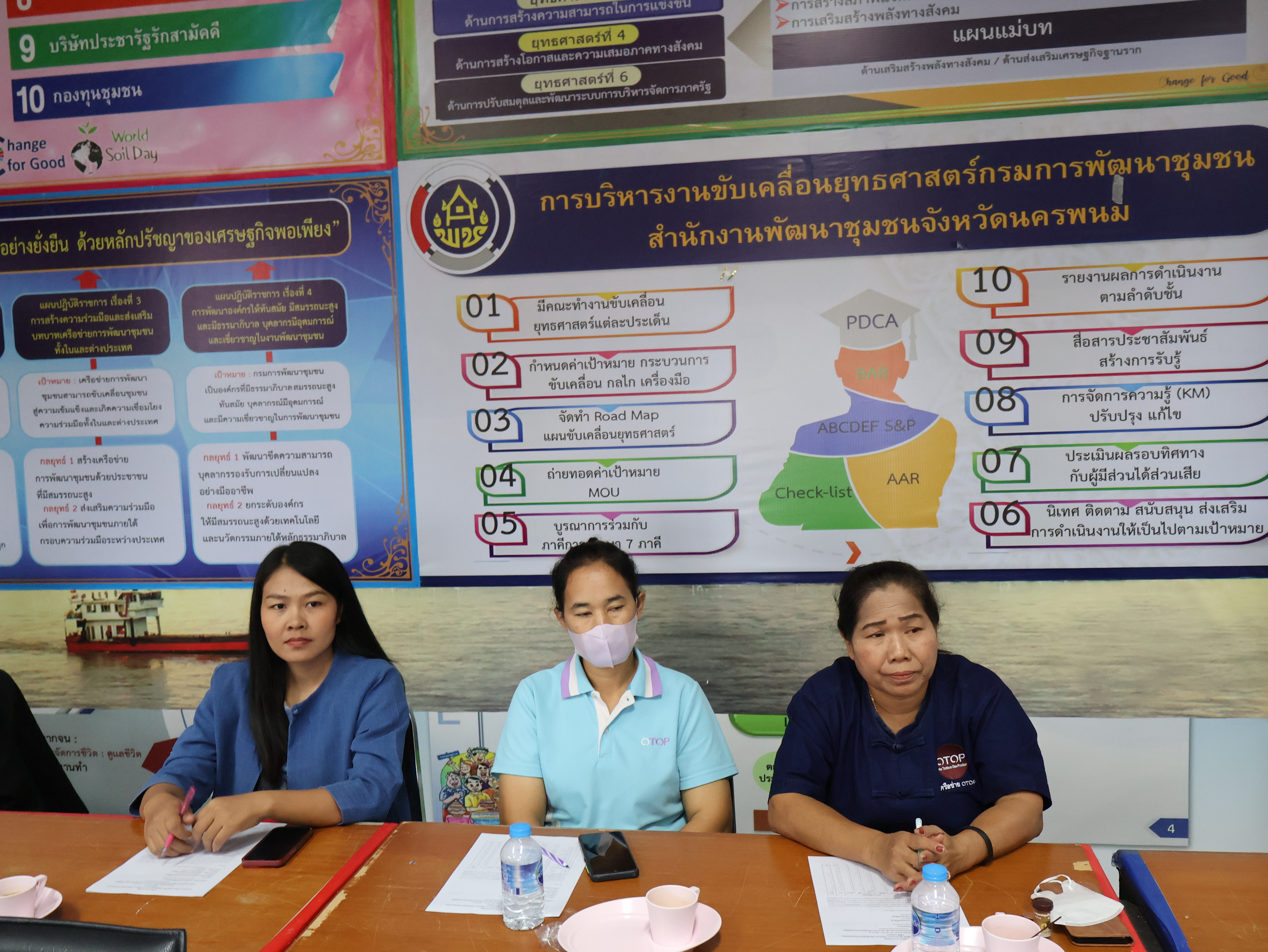 พช.นครพนม   ประชุมเจ้าหน้าที่ผู้รับผิดชอบงาน OTOP และคณะกรรมการเครือข่ายกลุ่มอาชีพ และผู้ผลิต ผู้ประกอบการหนึ่งตำบล หนึ่งผลิตภัณฑ์ จังหวัดนครพนม