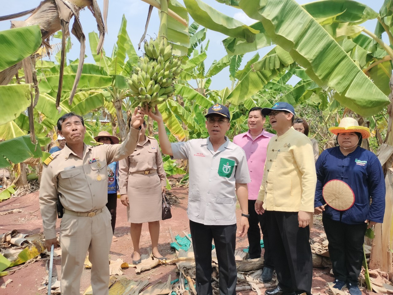 พ่อเมืองนครพนม   ติดตามผลสำเร็จ “โครงการพัฒนาศูนย์เรียนรู้ ทฤษฎีใหม่รูปแบบ โคก หนอง นา” พื้นที่อำเภอบ้านแพง