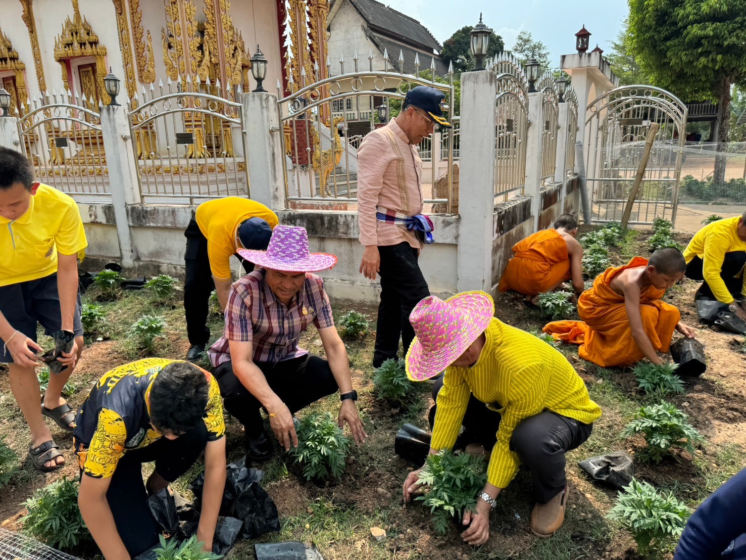ผู้ว่าฯนครพนม   ลงพื้นที่ติดตามการน้อมนำแนวพระราชดำริของสมเด็จพระกนิษฐาธิราชเจ้า กรมสมเด็จพระเทพรัตนราชสุดาฯ สยามบรมราชกุมารี สู่ปฏิบัติการปลูกพืชผักสวนครัว เพื่อสร้างความมั่นคงทางอาหารและการดำเนินงานพัฒนาหมู่บ้านยั่งยืน ประจำปีงบประมาณ พ.ศ.2567 อำเภอนาแก จังหวัดนครพนม
