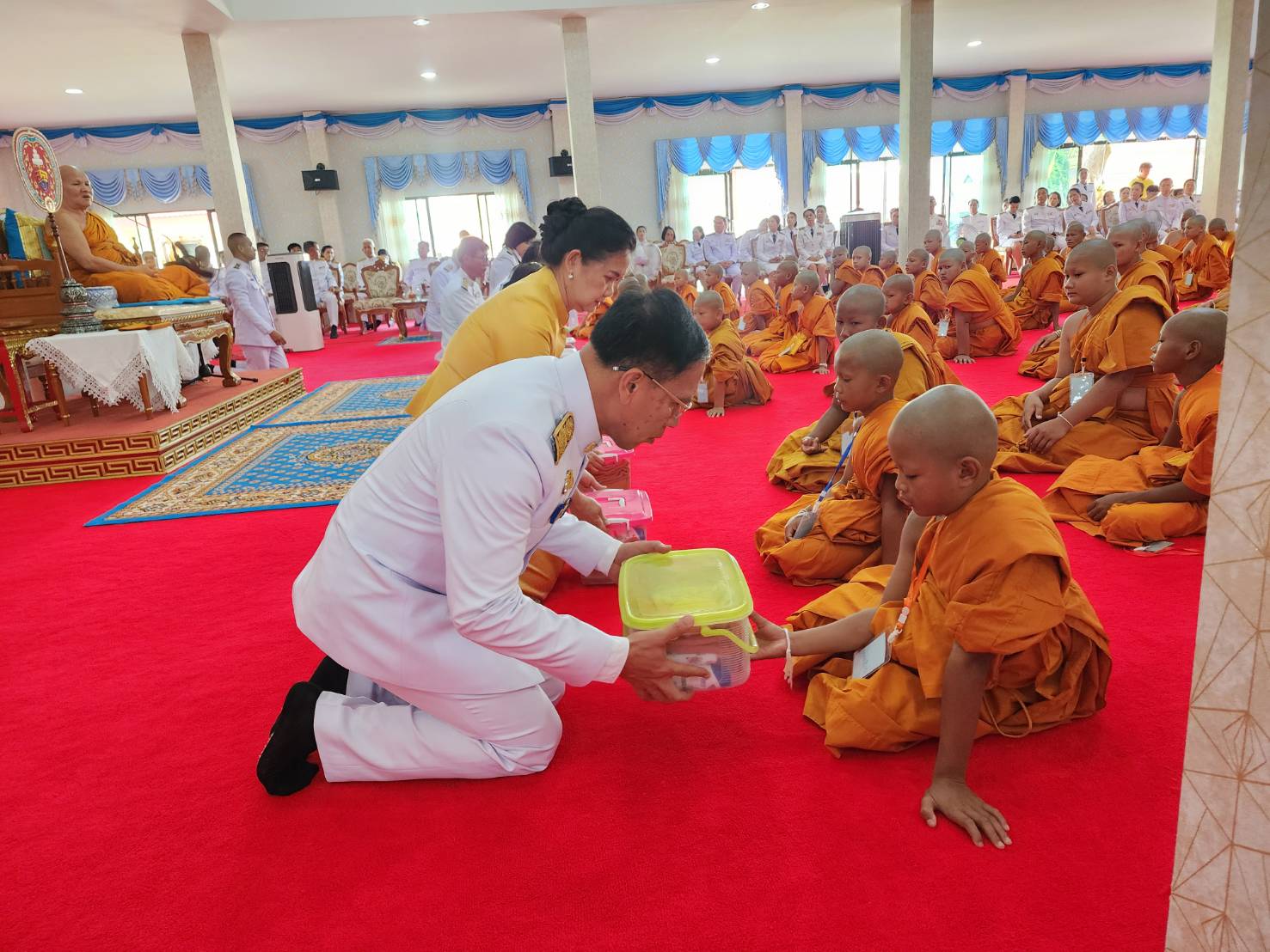 พช.นครพนม   ร่วมพิธีบรรพชาสามเณรภาคฤดูร้อนเฉลิมพระเกียรติพระบาทสมเด็จพระเจ้าอยู่หัวเนื่องในโอกาสมหามงคลเฉลิมพระชนมพรรษา 6 รอบ 28 กรกฎาคม 2567
