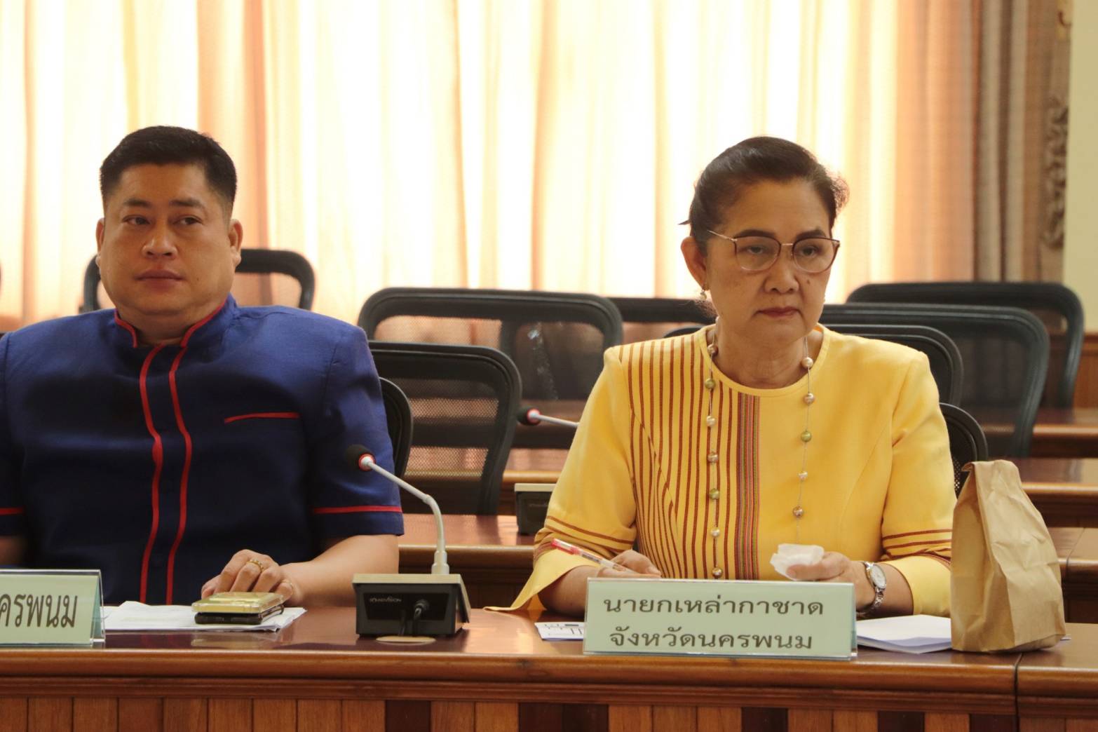 พช.นครพนม   ร่วมประชุมเตรียมความพร้อมการจัดงานประเพณีสงกรานต์นครพนม ประจำปี 2567