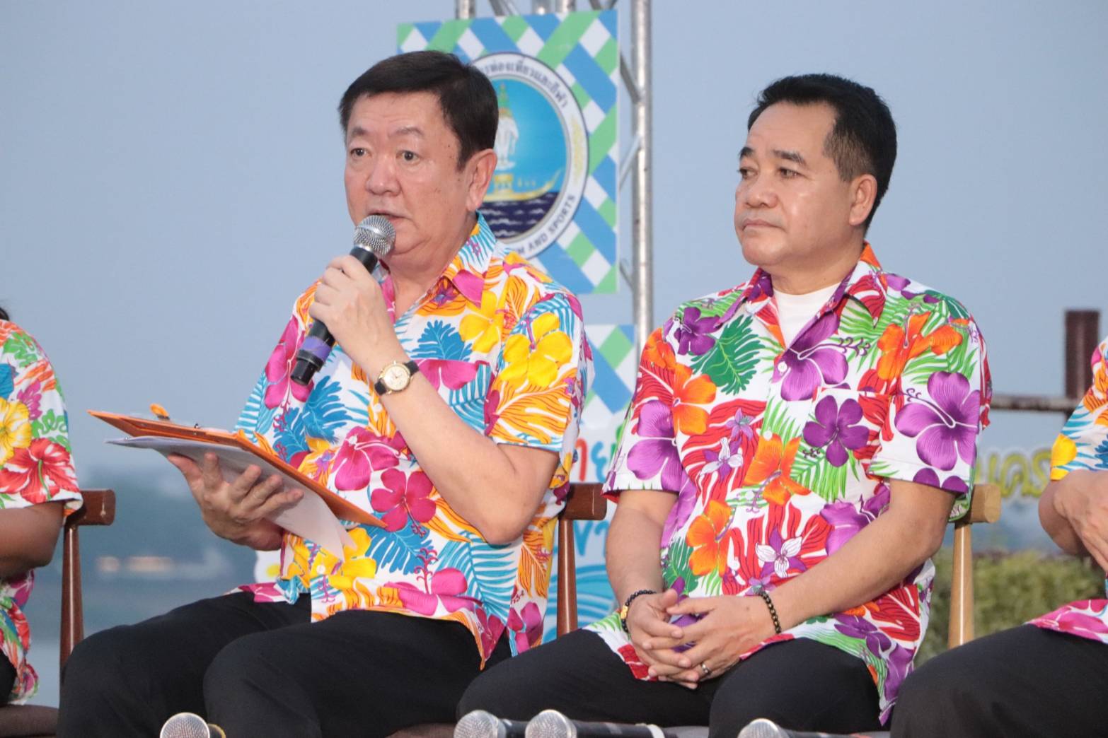 พช.นครพนม    ร่วมงานแถลงข่าวเชิญชวนเที่ยวงานประเพณีสงกรานต์นครพนม ประจำปี 2567