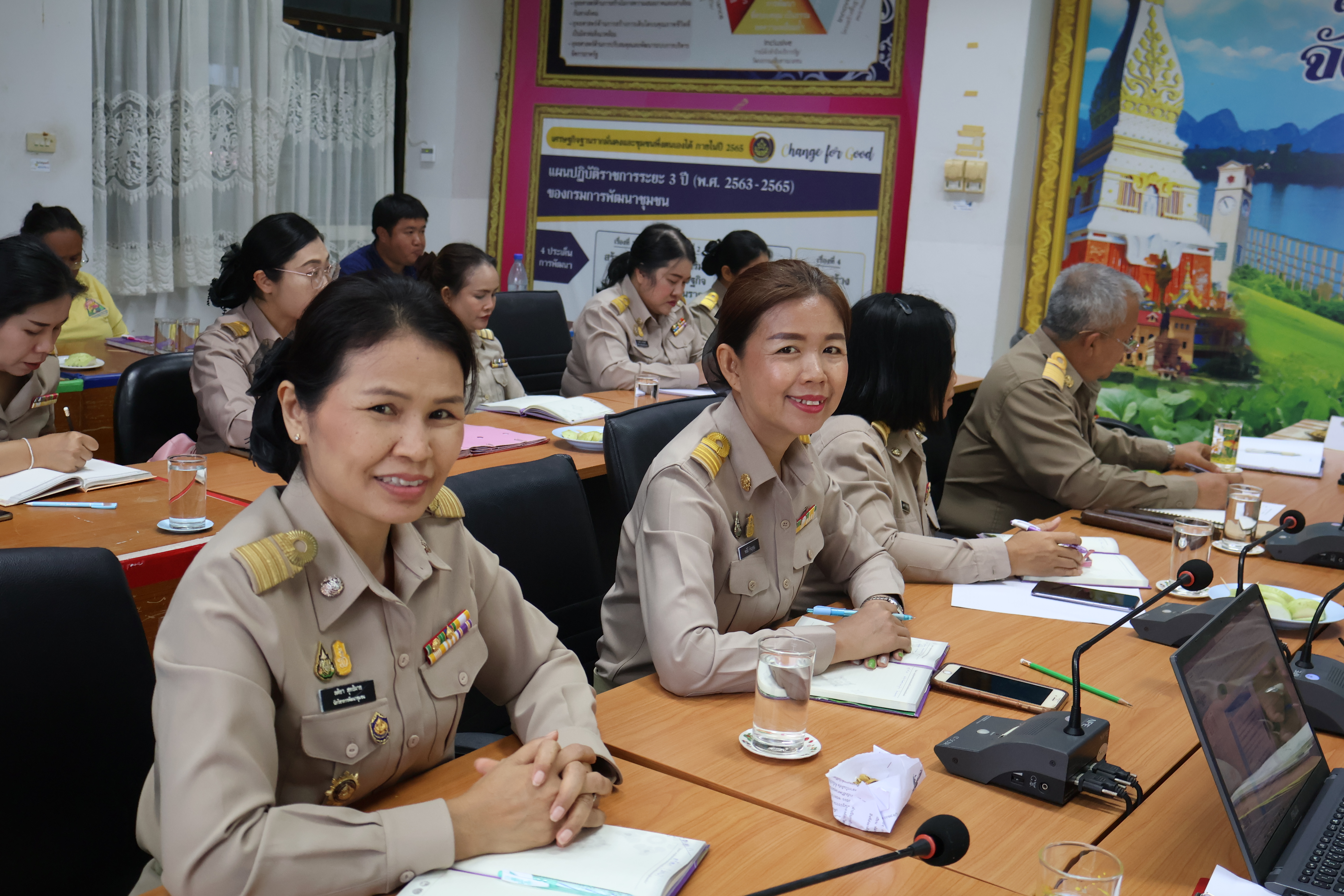 รองผู้ว่าฯ นครพนม   ติดตามผลการปฏิบัติงานสำนักงานพัฒนาชุมชนจังหวัดนครพนม ประจำปี 2567