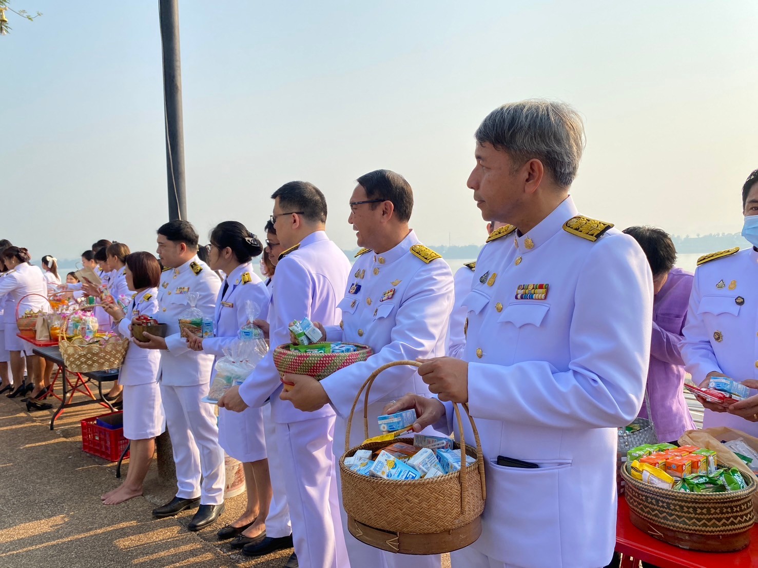 พช.นครพนม   ร่วมพิธีเจริญพระพุทธมนต์ ทำบุญตักบาตร ปล่อยพันธุ์ปลาถวายเป็นพระราชกุศล และถวายพระพรชัยมงคลเนื่องในโอกาสวันคล้ายวันพระราชสมภพ สมเด็จพระกนิษฐาธิราชเจ้า กรมสมเด็จพระเทพรัตนราชสุดาฯ สยามบรมราชกุมารี 2 เมษายน 2567