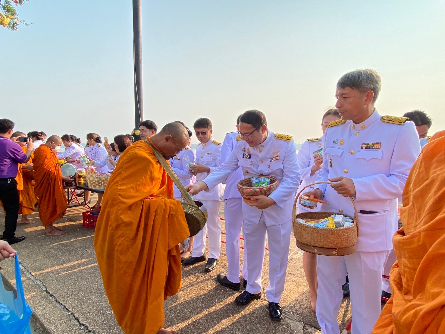 พช.นครพนม   ร่วมพิธีเจริญพระพุทธมนต์ ทำบุญตักบาตร ปล่อยพันธุ์ปลาถวายเป็นพระราชกุศล และถวายพระพรชัยมงคลเนื่องในโอกาสวันคล้ายวันพระราชสมภพ สมเด็จพระกนิษฐาธิราชเจ้า กรมสมเด็จพระเทพรัตนราชสุดาฯ สยามบรมราชกุมารี 2 เมษายน 2567