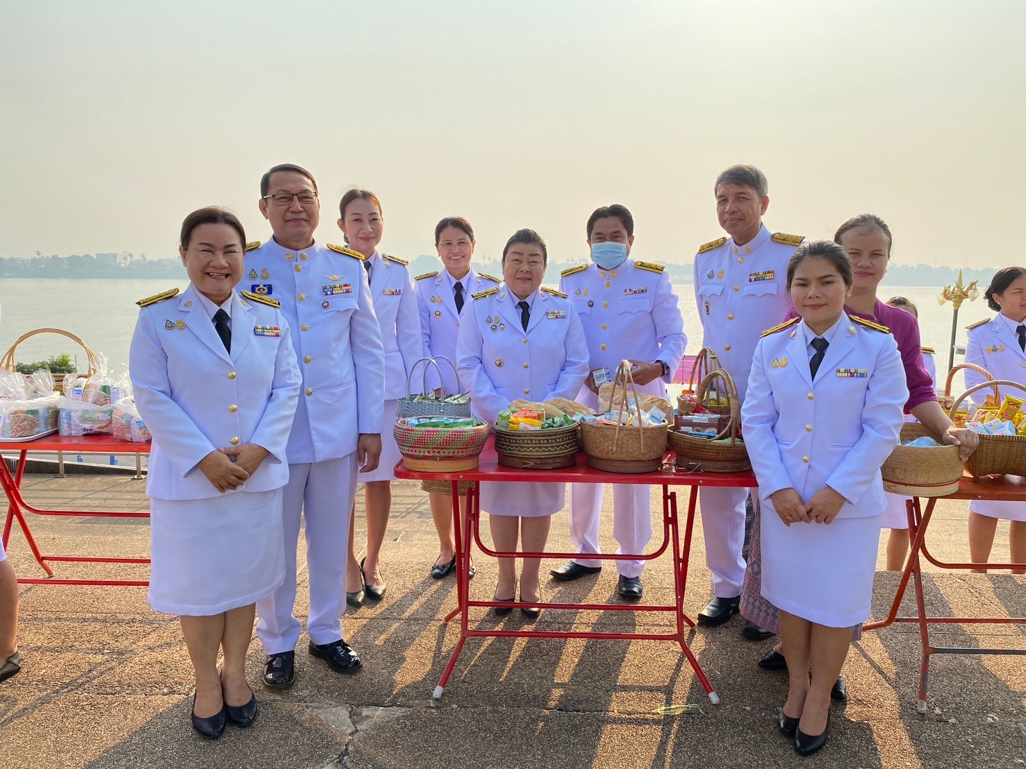 พช.นครพนม   ร่วมพิธีเจริญพระพุทธมนต์ ทำบุญตักบาตร ปล่อยพันธุ์ปลาถวายเป็นพระราชกุศล และถวายพระพรชัยมงคลเนื่องในโอกาสวันคล้ายวันพระราชสมภพ สมเด็จพระกนิษฐาธิราชเจ้า กรมสมเด็จพระเทพรัตนราชสุดาฯ สยามบรมราชกุมารี 2 เมษายน 2567