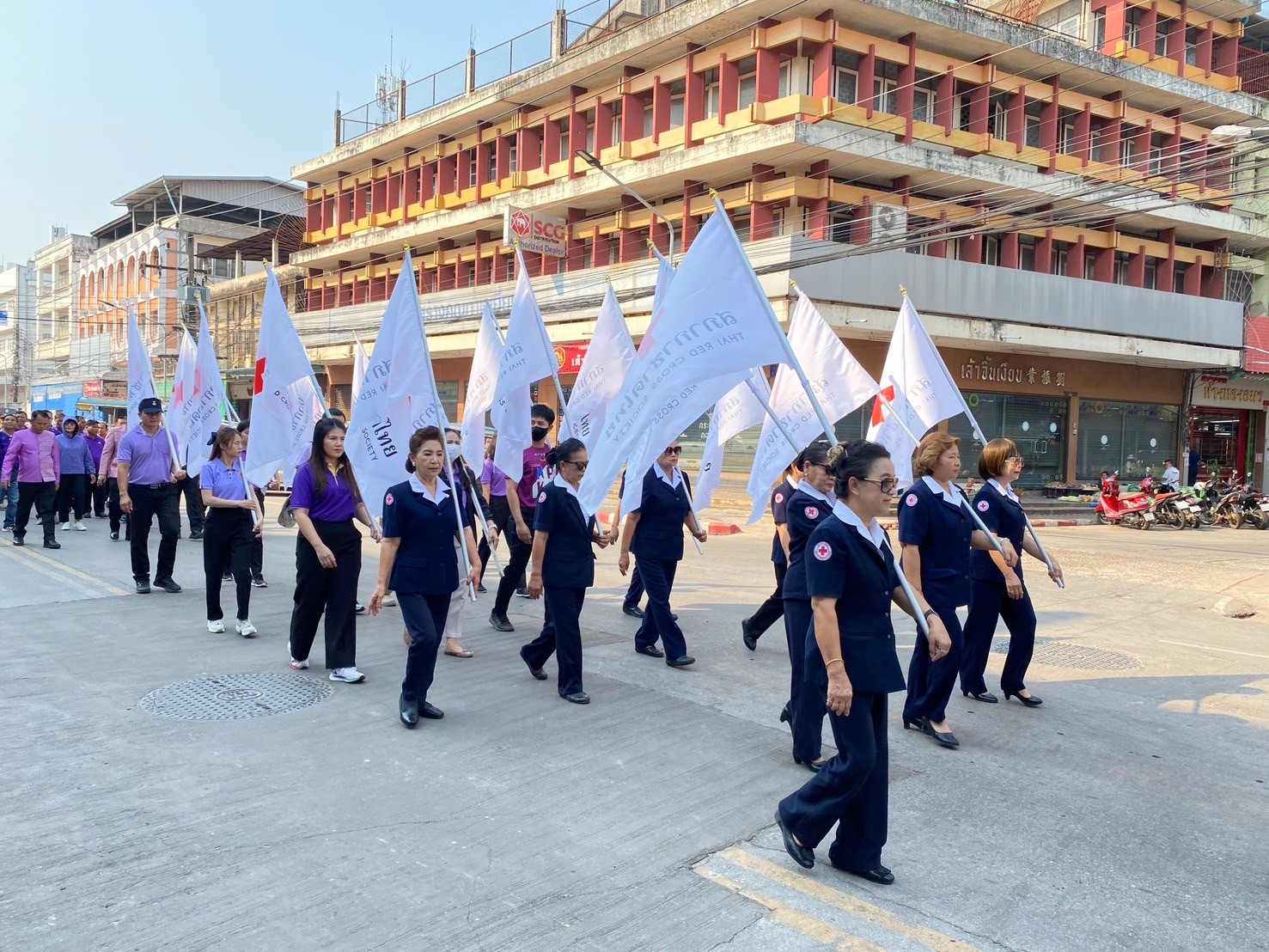 พช.นครพนม   ร่วมกิจกรรมเดินเทิดพระเกียรติและพิธีลงนามถวายพระพรสมเด็จพระกนิษฐาธิราชเจ้า กรมสมเด็จพระเทพรัตนราชสุดาฯ สยามบรมราชกุมารี เนื่องในโอกาสวันคล้ายวันพระราชสมภพ 2 เมษายน พร้อมดำเนินกิจกรรมแปรอักษร “เรารักพระเทพ” และเปิดนิทรรศการมรดกศิลปวัฒนธรรมของชาติ เนื่องในวันอนุรักษ์มรดกไทย