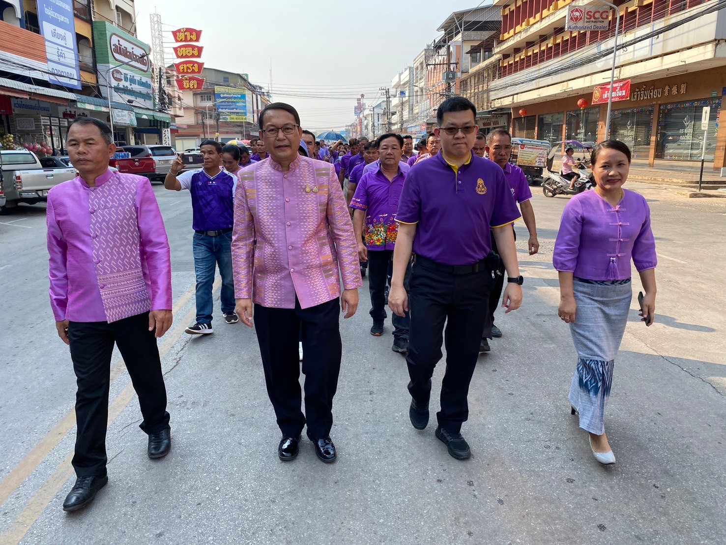พช.นครพนม   ร่วมกิจกรรมเดินเทิดพระเกียรติและพิธีลงนามถวายพระพรสมเด็จพระกนิษฐาธิราชเจ้า กรมสมเด็จพระเทพรัตนราชสุดาฯ สยามบรมราชกุมารี เนื่องในโอกาสวันคล้ายวันพระราชสมภพ 2 เมษายน พร้อมดำเนินกิจกรรมแปรอักษร “เรารักพระเทพ” และเปิดนิทรรศการมรดกศิลปวัฒนธรรมของชาติ เนื่องในวันอนุรักษ์มรดกไทย