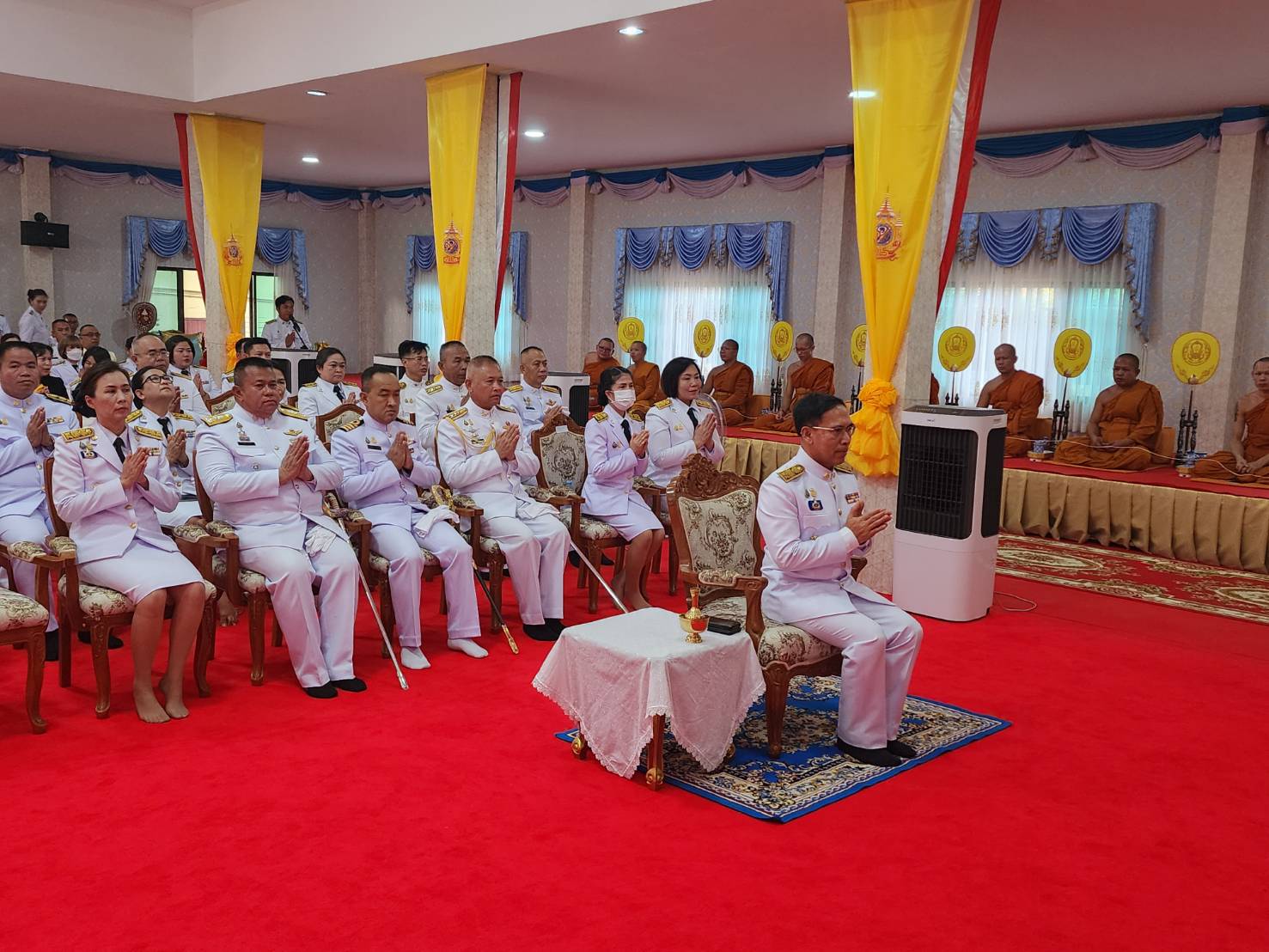 พช. นครพนม   ร่วมพิธีเจริญพระพุทธมนต์และเจริญจิตภาวนา ถวายพระพรชัยมงคล แด่พระบาทสมเด็จพระเจ้าอยู่หัว เนื่องในโอกาสพระราชพิธีมหามงคลเฉลิมพระชนมพรรษา 6 รอบ 28 กรกฎาคม 2567 และเนื่องในโอกาสวันคล้ายวันประสูติ สมเด็จพระเจ้าลูกยาเธอ เจ้าฟ้าทีปังกรรัศมีโชติ มหาวชิโรตตมางกูร สิริวิบูลยราชกุมาร 29 เมษายน 2567