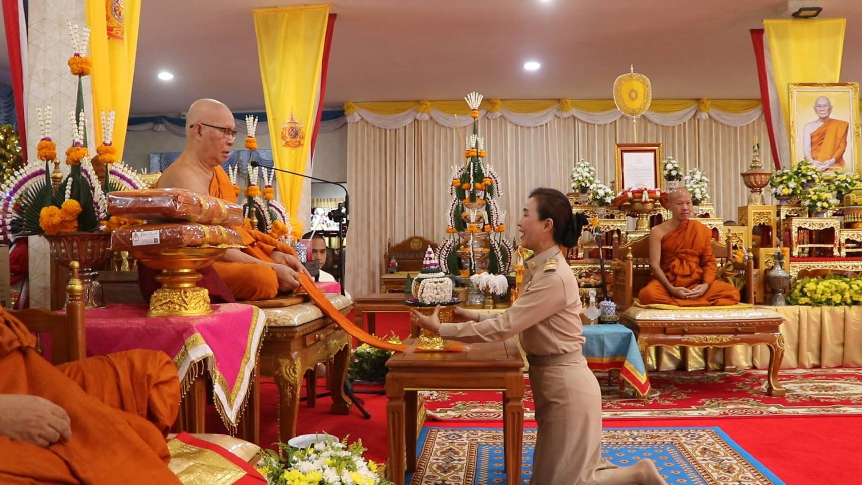 พช.นครพนม   ร่วมพิธีต้อนรับพระบัญชาสมเด็จพระสังฆราช แต่งตั้งรองเจ้าคณะจังหวัดนครพนม จำนวน 2 รูป