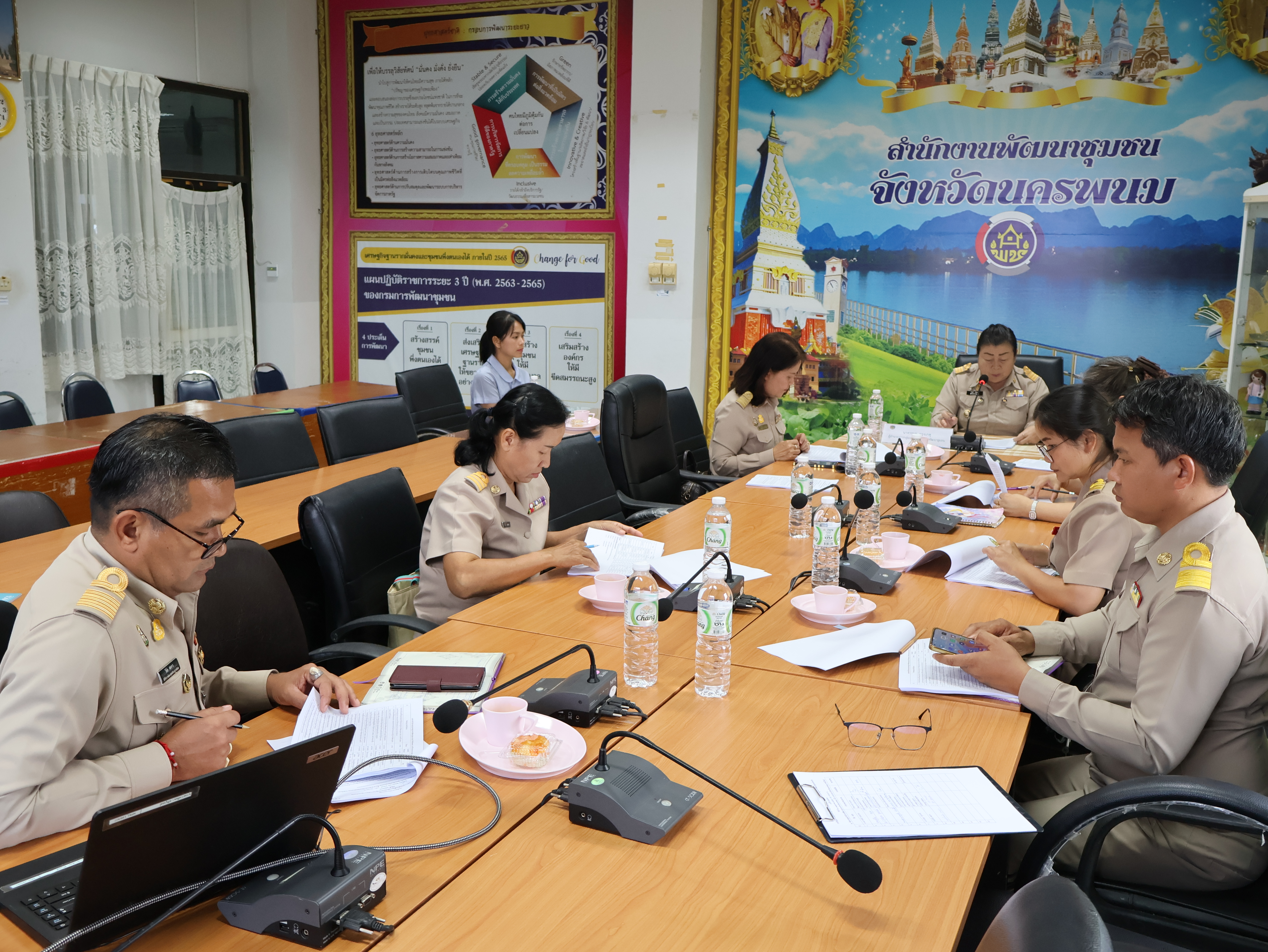 พช.นครพนม   ประชุมคณะอนุกรรมการตรวจประเมินเพื่อการรับรองมาตรฐานการพัฒนาชุมชนจังหวัด ครั้งที่ 1/2567
