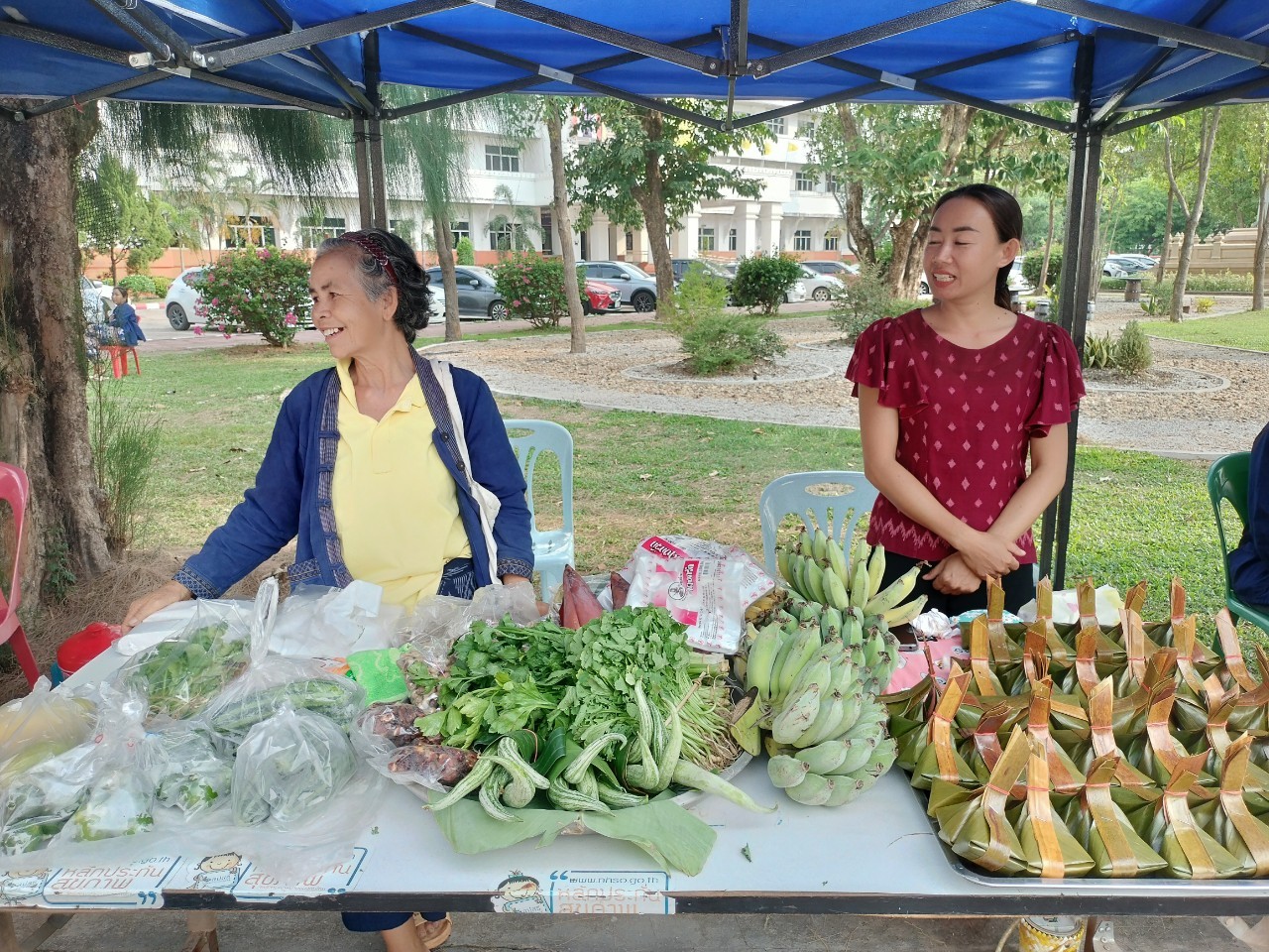 นครพนม   จัดแสดงและจำหน่ายผลผลิต โคก หนอง นา “ตลาดนัดโคก หนอง นา และอาหารปลอดภัย” สู่ความยั่งยืน