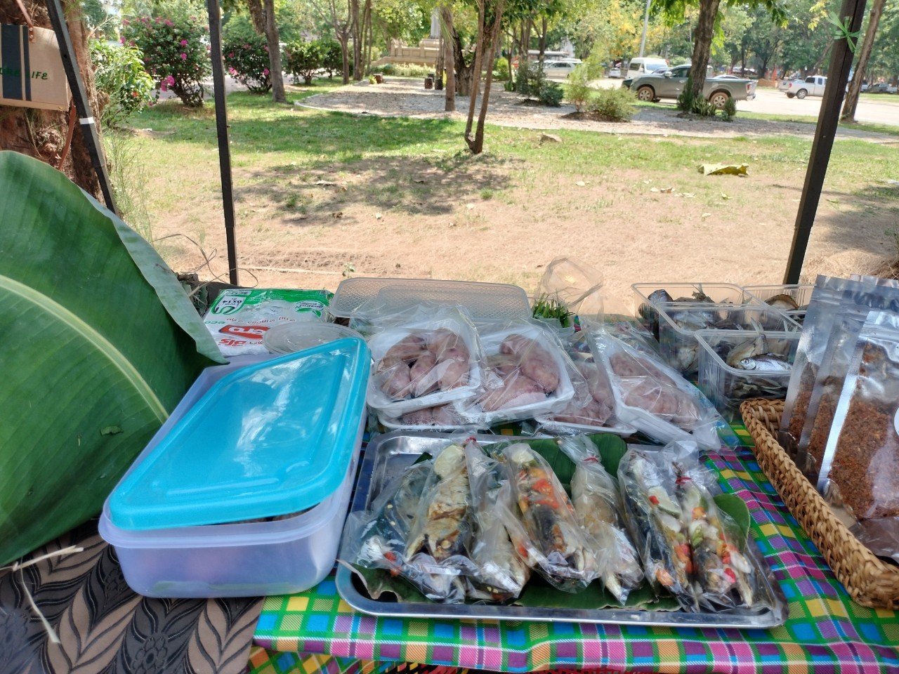 ผู้ว่าฯ นครพนม   ส่งเสริมการจัดแสดงและจำหน่ายผลผลิต โคก หนอง นา “ตลาดนัดโคก หนอง นา และอาหารปลอดภัย” สู่ความยั่งยืน
