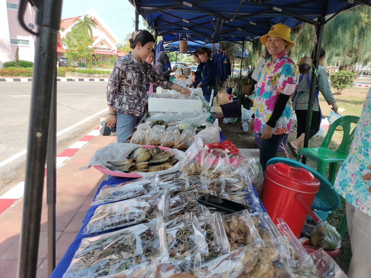 ผู้ว่าฯ นครพนม   ส่งเสริมการจัดแสดงและจำหน่ายผลผลิต โคก หนอง นา “ตลาดนัดโคก หนอง นา และอาหารปลอดภัย” สู่ความยั่งยืน