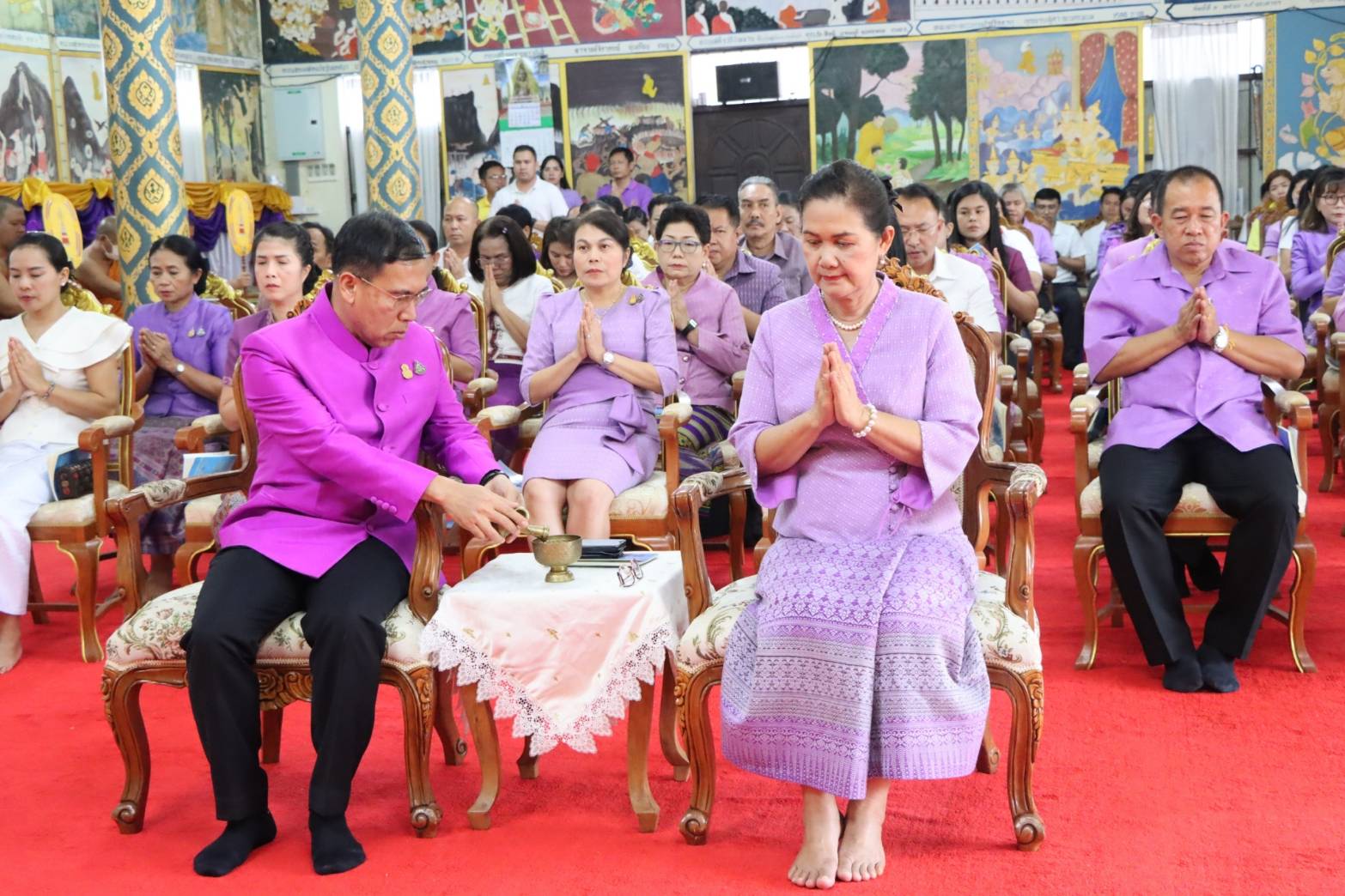 พช.นครพนม   ร่วมพิธีเจริญพระพุทธมนต์ และเจริญจิตตภาวนาถวายเป็นพระราชกุศลแด่สมเด็จพระนางเจ้าฯ พระบรมราชินี เนื่องในโอกาสวันเฉลิมพระชนมพรรษา 3 มิถุนายน 2567