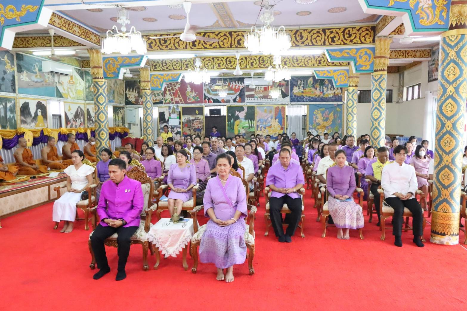 พช.นครพนม   ร่วมพิธีเจริญพระพุทธมนต์ และเจริญจิตตภาวนาถวายเป็นพระราชกุศลแด่สมเด็จพระนางเจ้าฯ พระบรมราชินี เนื่องในโอกาสวันเฉลิมพระชนมพรรษา 3 มิถุนายน 2567