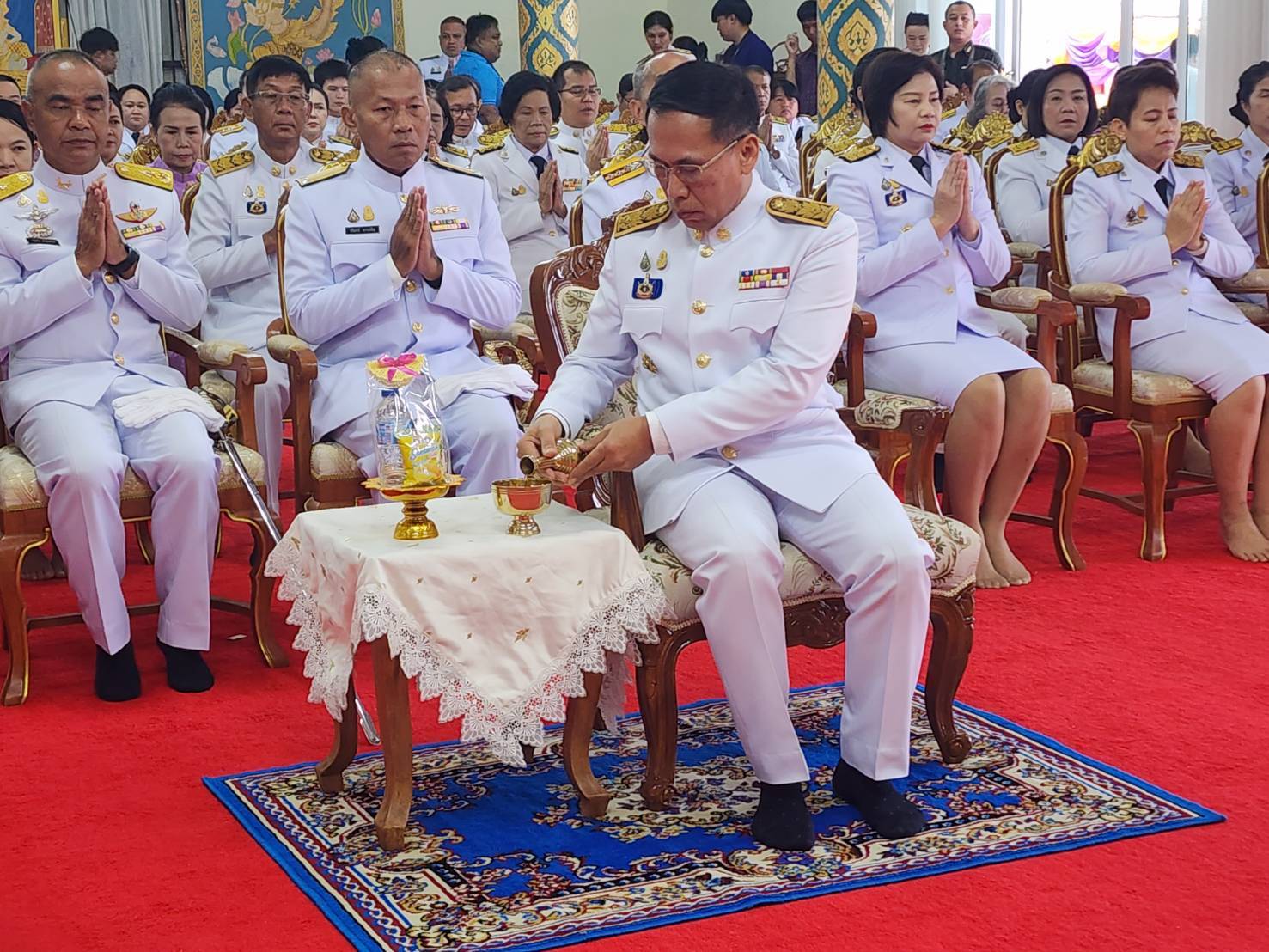 พช.นครพนม   ร่วมพิธีเจริญพระพุทธมนต์และพิธีทำบุญตักบาตร เฉลิมพระเกียรติสมเด็จพระนางเจ้าฯ พระบรมราชินี เนื่องในโอกาสวันเฉลิมพระชนมพรรษา 3 มิถุนายน 2567