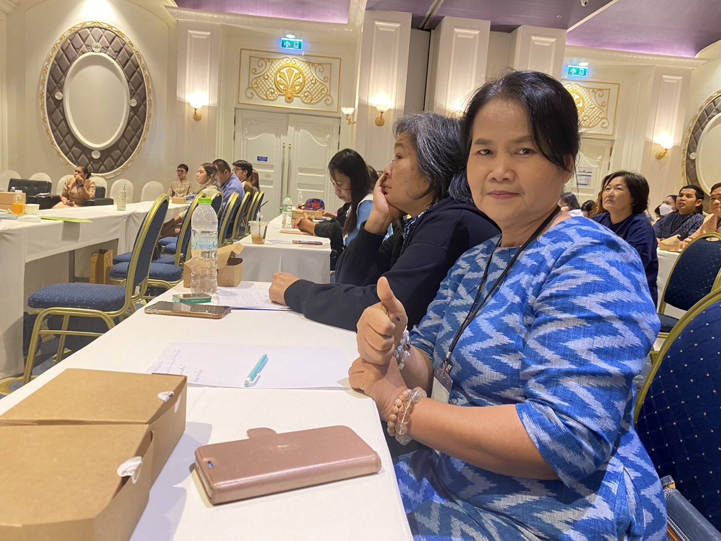 พช.นครพนม   ร่วมการประชุมเชิงปฏิบัติการด้านการประเมินฟุตพริ้นท์ของผ้าไทย