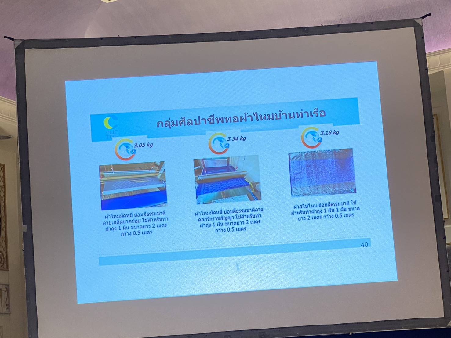 พช.นครพนม   ร่วมการประชุมเชิงปฏิบัติการด้านการประเมินฟุตพริ้นท์ของผ้าไทย