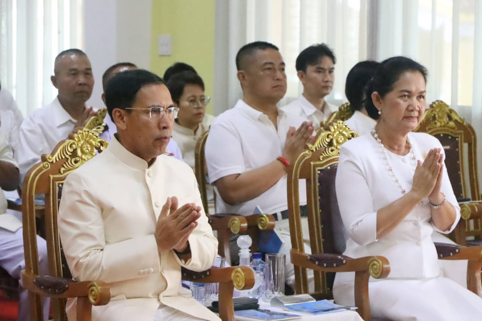 พช.นครพนม   ร่วมพิธีเจริญพระพุทธมนต์ เจริญจิตภาวนาถวายเป็นพระกุศลและถวายพระพรแด่ สมเด็จพระสังฆราช เนื่องในโอกาสฉลองพระชนมายุ 97 พรรษา