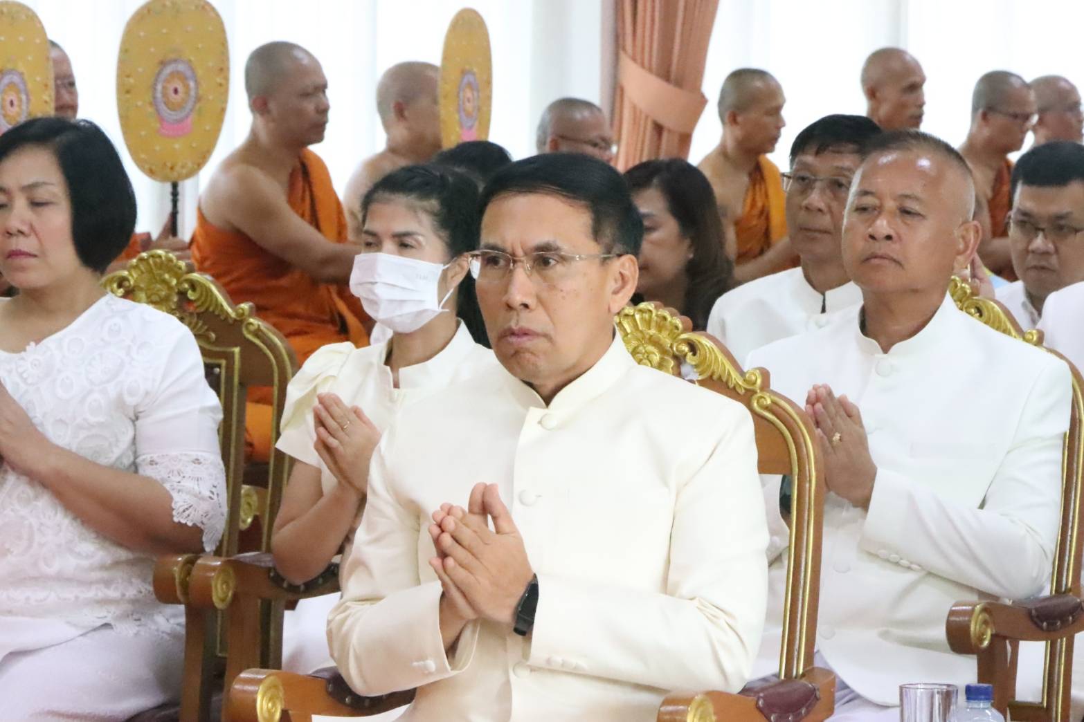 พช.นครพนม   ร่วมพิธีเจริญพระพุทธมนต์ เจริญจิตภาวนาถวายเป็นพระกุศลและถวายพระพรแด่ สมเด็จพระสังฆราช เนื่องในโอกาสฉลองพระชนมายุ 97 พรรษา