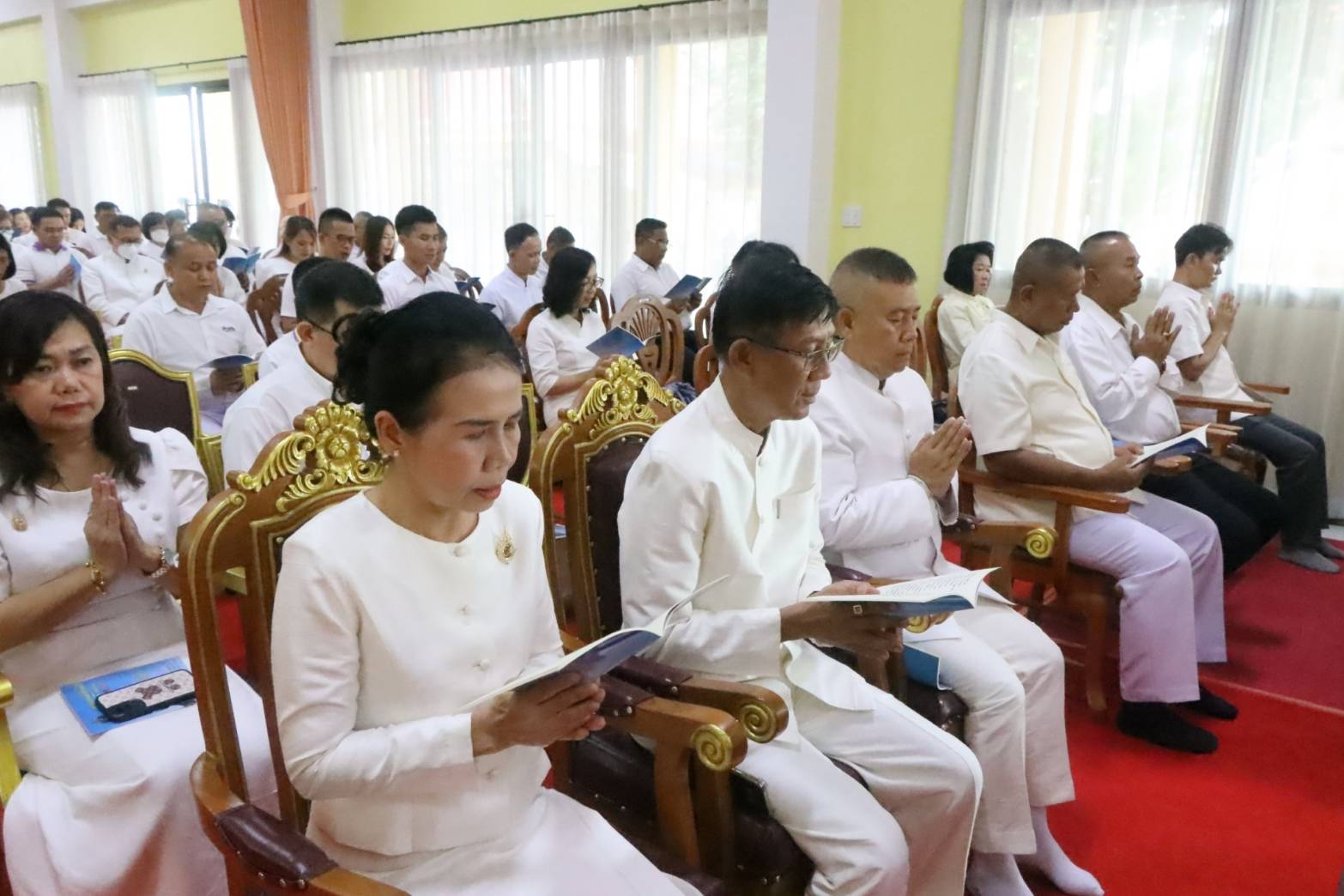 พช.นครพนม   ร่วมพิธีเจริญพระพุทธมนต์ เจริญจิตภาวนาถวายเป็นพระกุศลและถวายพระพรแด่ สมเด็จพระสังฆราช เนื่องในโอกาสฉลองพระชนมายุ 97 พรรษา