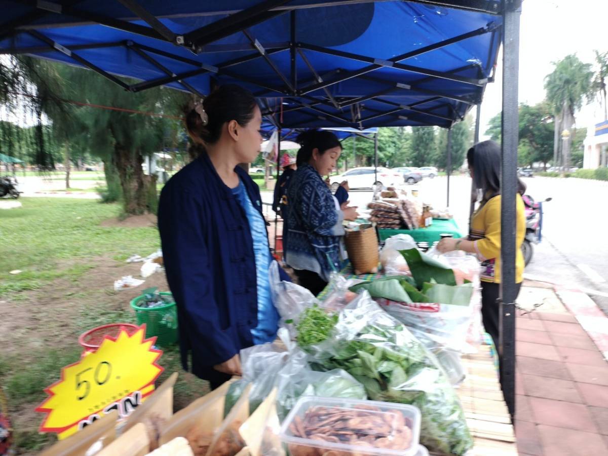 นครพนม   จัดแสดงและจำหน่ายผลผลิต โคก หนอง นา “ตลาดนัดโคก หนอง นา และอาหารปลอดภัย” สู่ความยั่งยืน