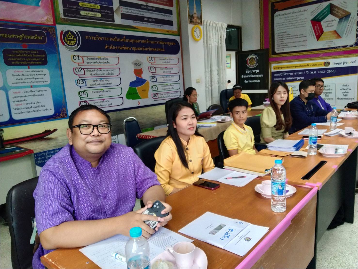 พช.นครพนม   ประชุมคณะอนุกรรมการตรวจประเมินเพื่อการรับรองมาตรฐานการพัฒนาชุมชนจังหวัด ครั้งที่ 2/2567