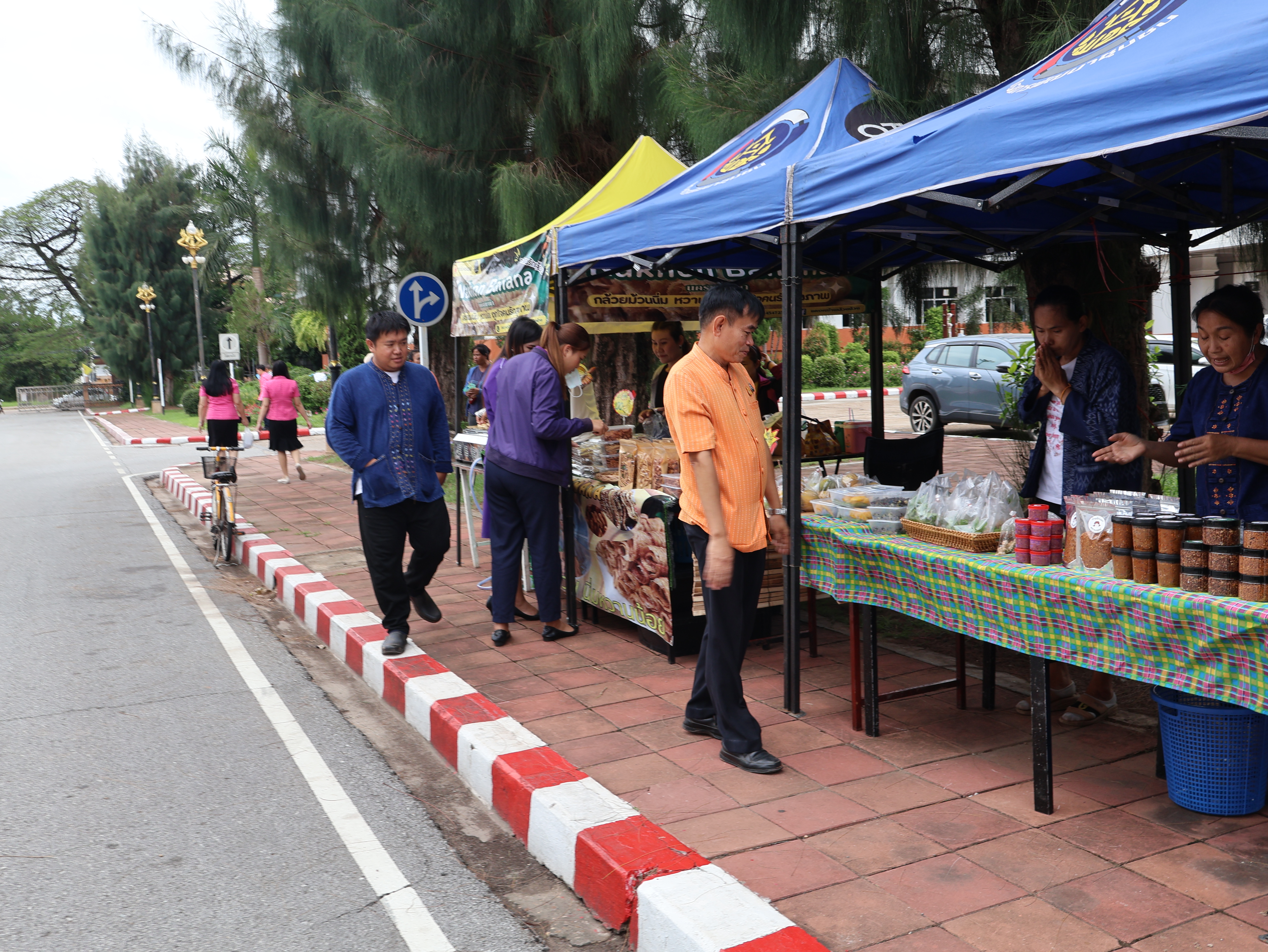 นครพนม   จัดแสดงและจำหน่ายผลผลิต โคก หนอง นา “ตลาดนัดโคก หนอง นา และอาหารปลอดภัย” สู่ความยั่งยืน