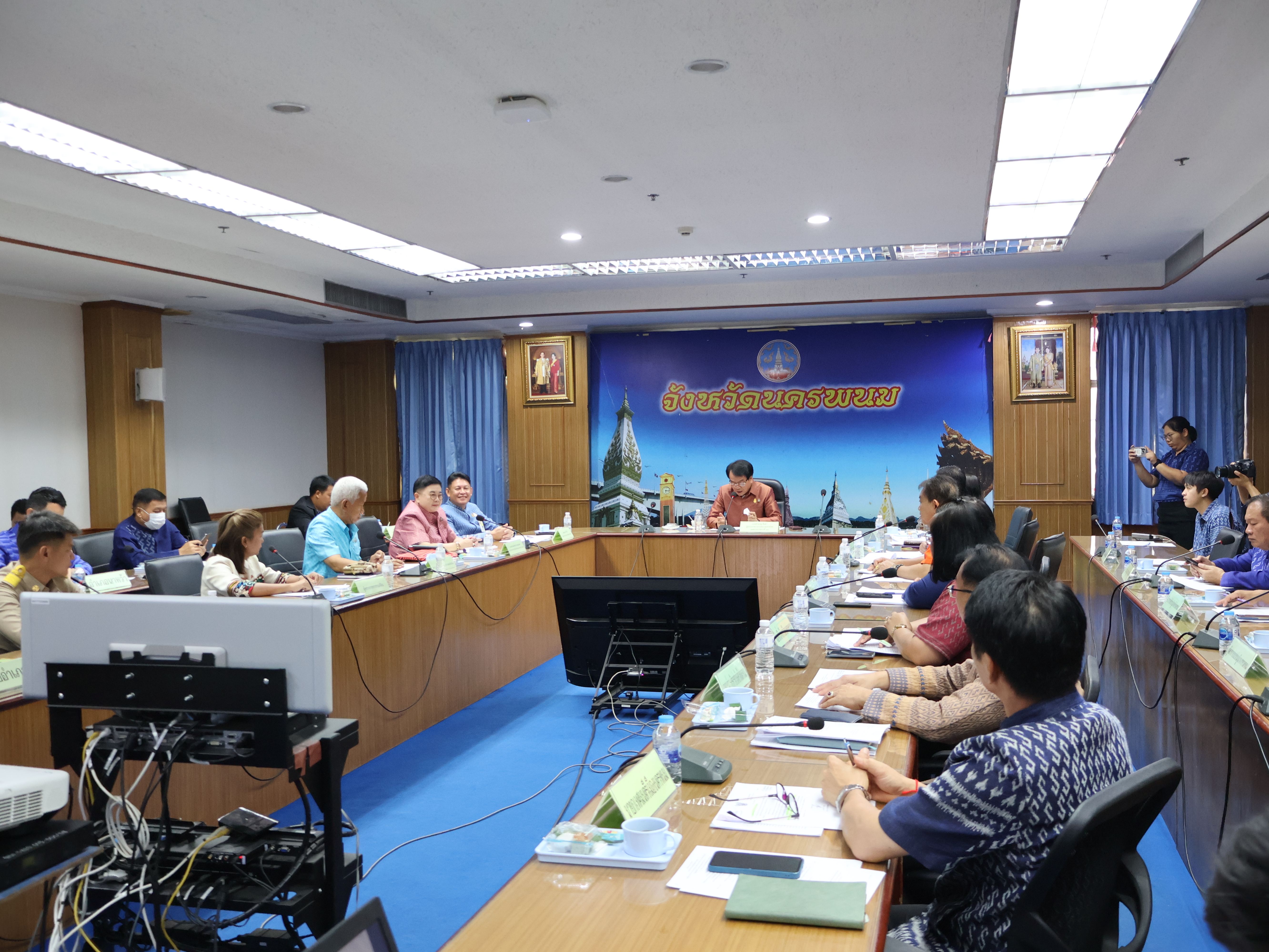 พช.นครพนม   ร่วมประชุมการติดตามการดำเนินงานโครงการและผลการปฏิบัติราชการตามนโยบายของรัฐบาลและกระทรวงมหาดไทย ในพื้นที่เขตตรวจราชการ ประจำปี 2567