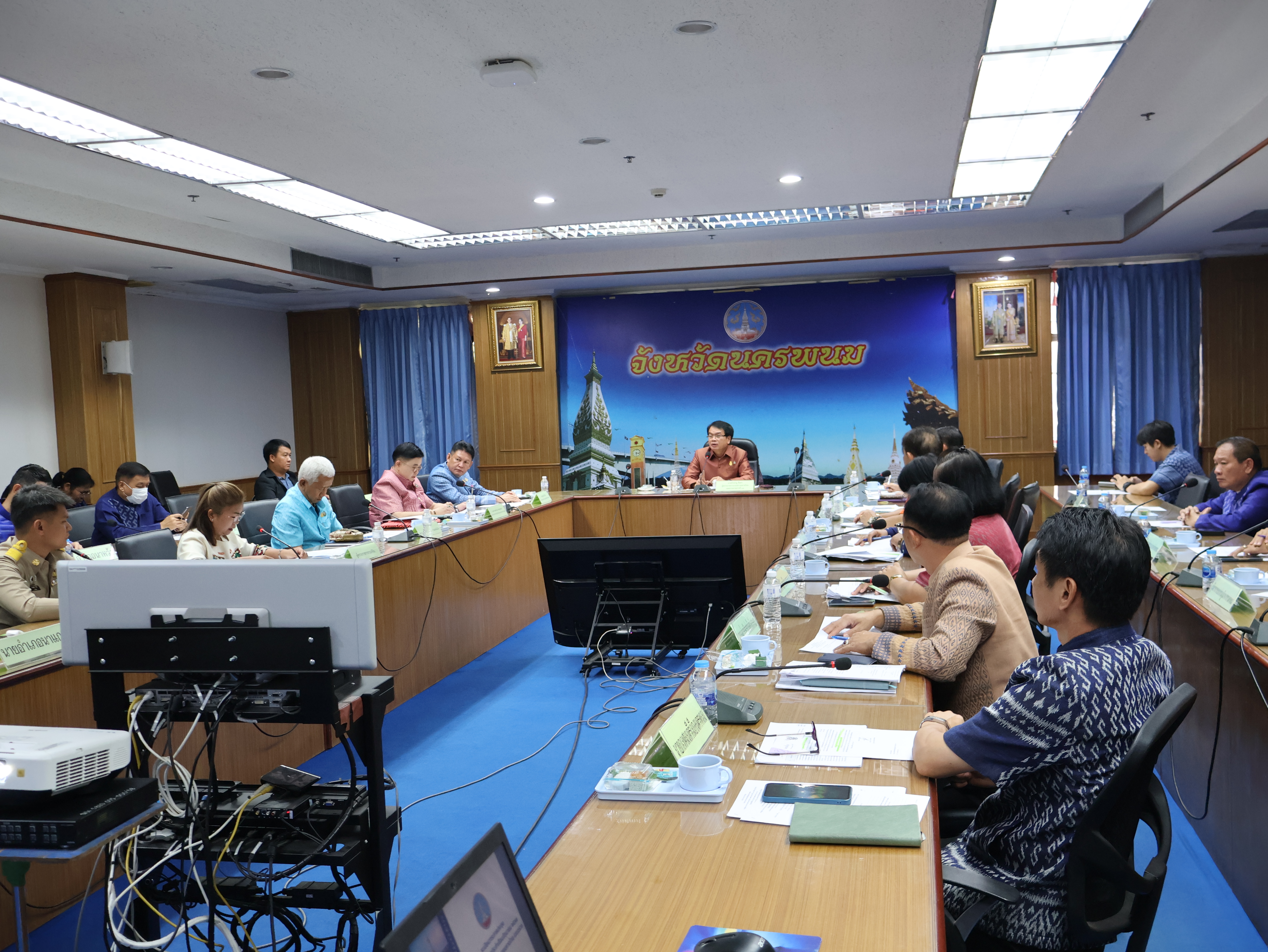 พช.นครพนม   ร่วมประชุมการติดตามการดำเนินงานโครงการและผลการปฏิบัติราชการตามนโยบายของรัฐบาลและกระทรวงมหาดไทย ในพื้นที่เขตตรวจราชการ ประจำปี 2567