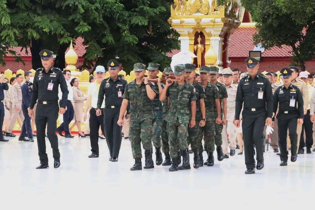 พช.นครพนม   ร่วมซักซ้อมพิธีพลีกรรมตักน้ำจากแหล่งน้ำศักดิ์สิทธิ์