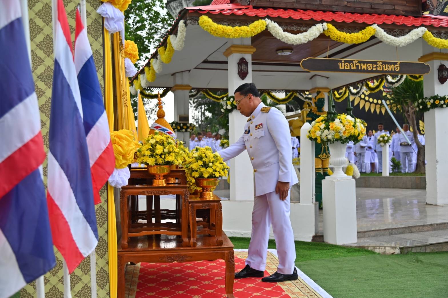 พช.นครพนม   ร่วมพิธีพลีกรรมตักน้ำจากแหล่งน้ำศักดิ์สิทธิ์